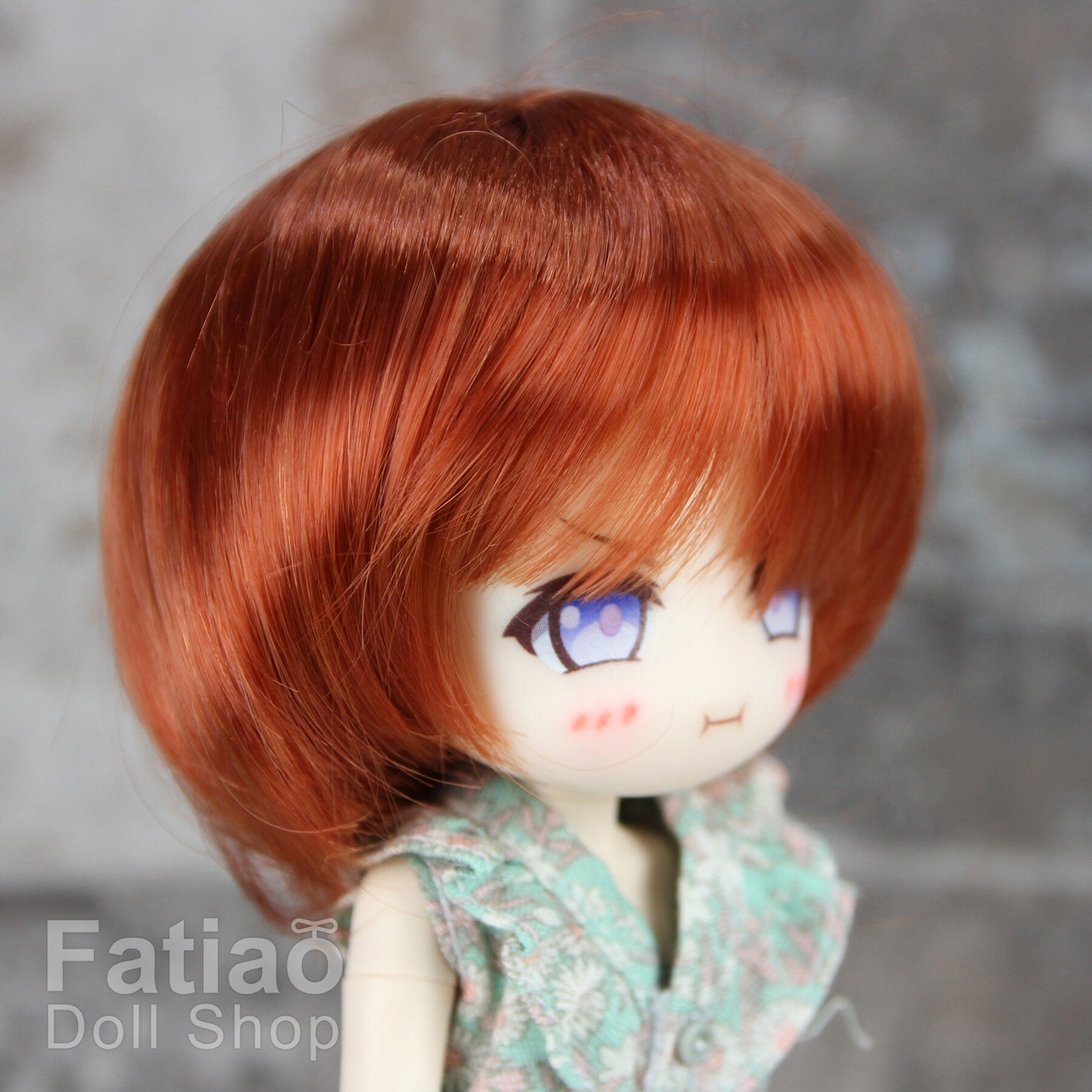 Fatiao - New Dollfie little pullip DAL Nendoroid BJD Dolls Wig - size 4-5" - Carrot