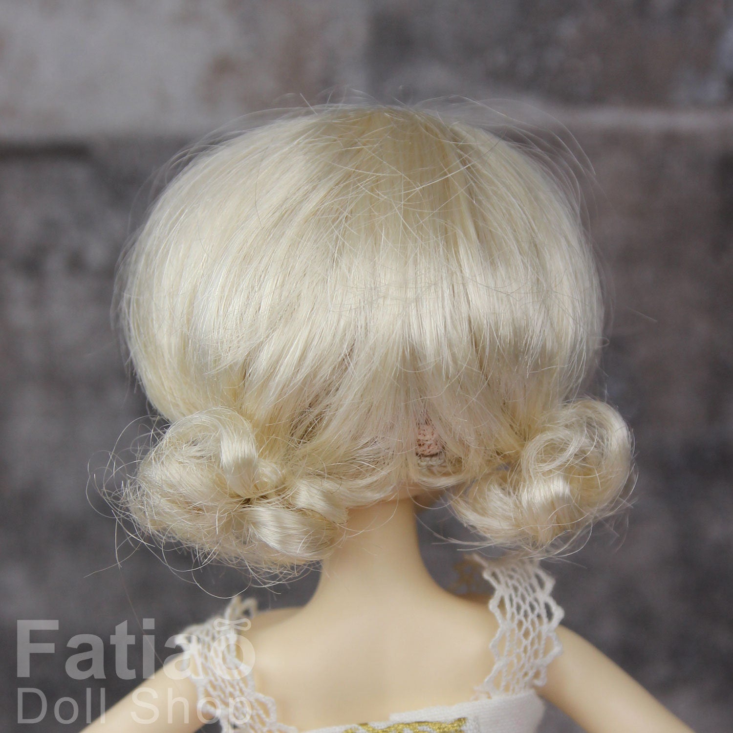 Fatiao - New Dollfie little pullip DAL Nendoroid BJD Dolls Wig - size 4-5" - Blonde
