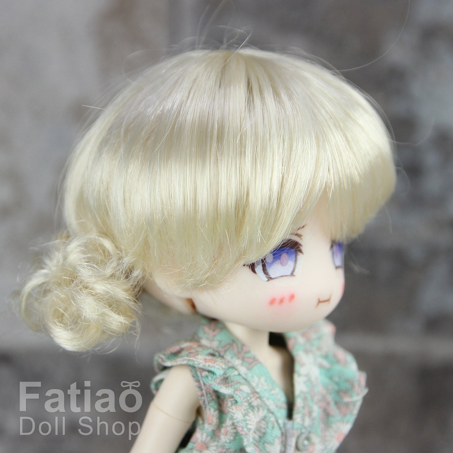 Fatiao - New Dollfie little pullip DAL Nendoroid BJD Dolls Wig - size 4-5" - Blonde