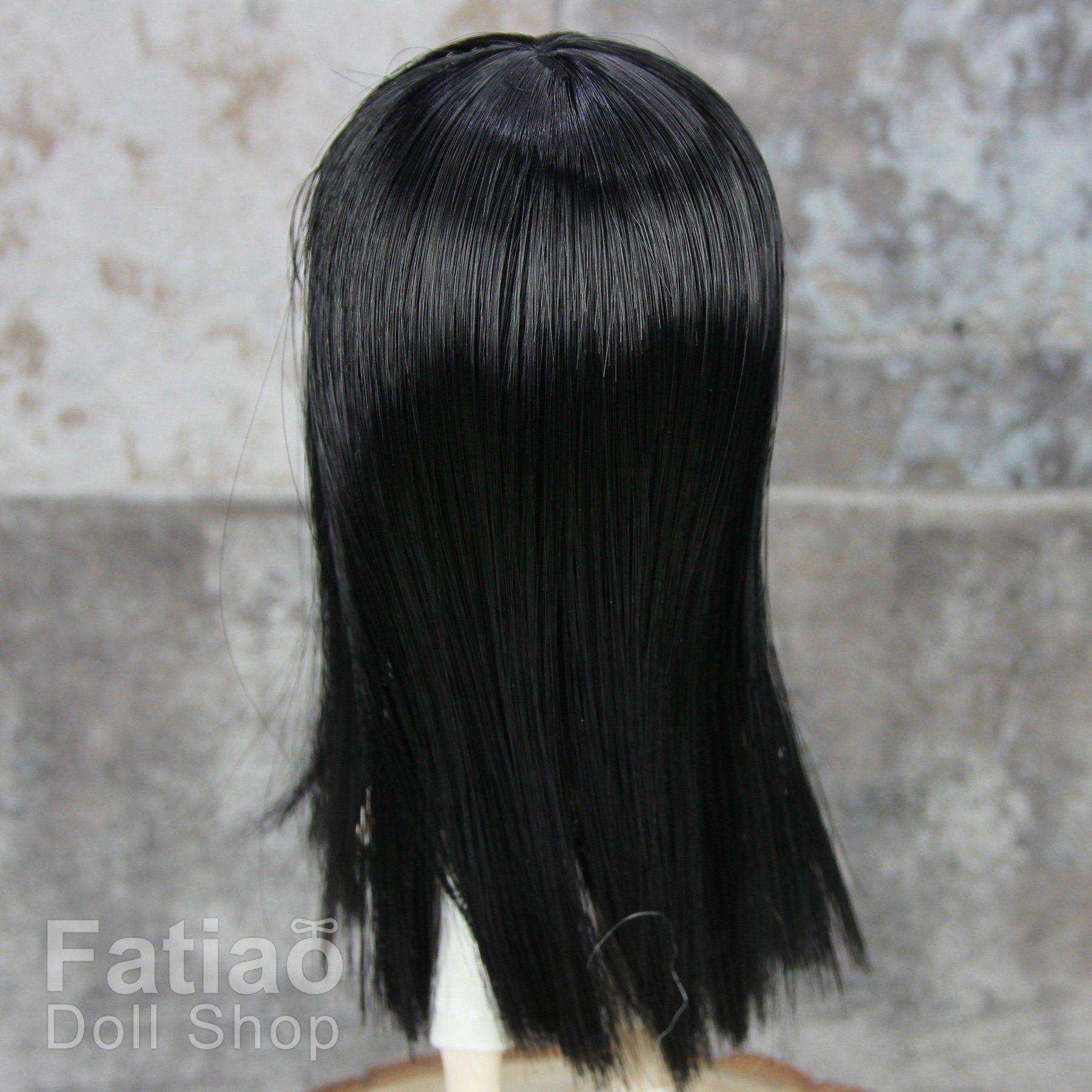 Fatiao - New Dollfie little pullip DAL Nendoroid BJD Dolls Wig - size 4-5" - Black