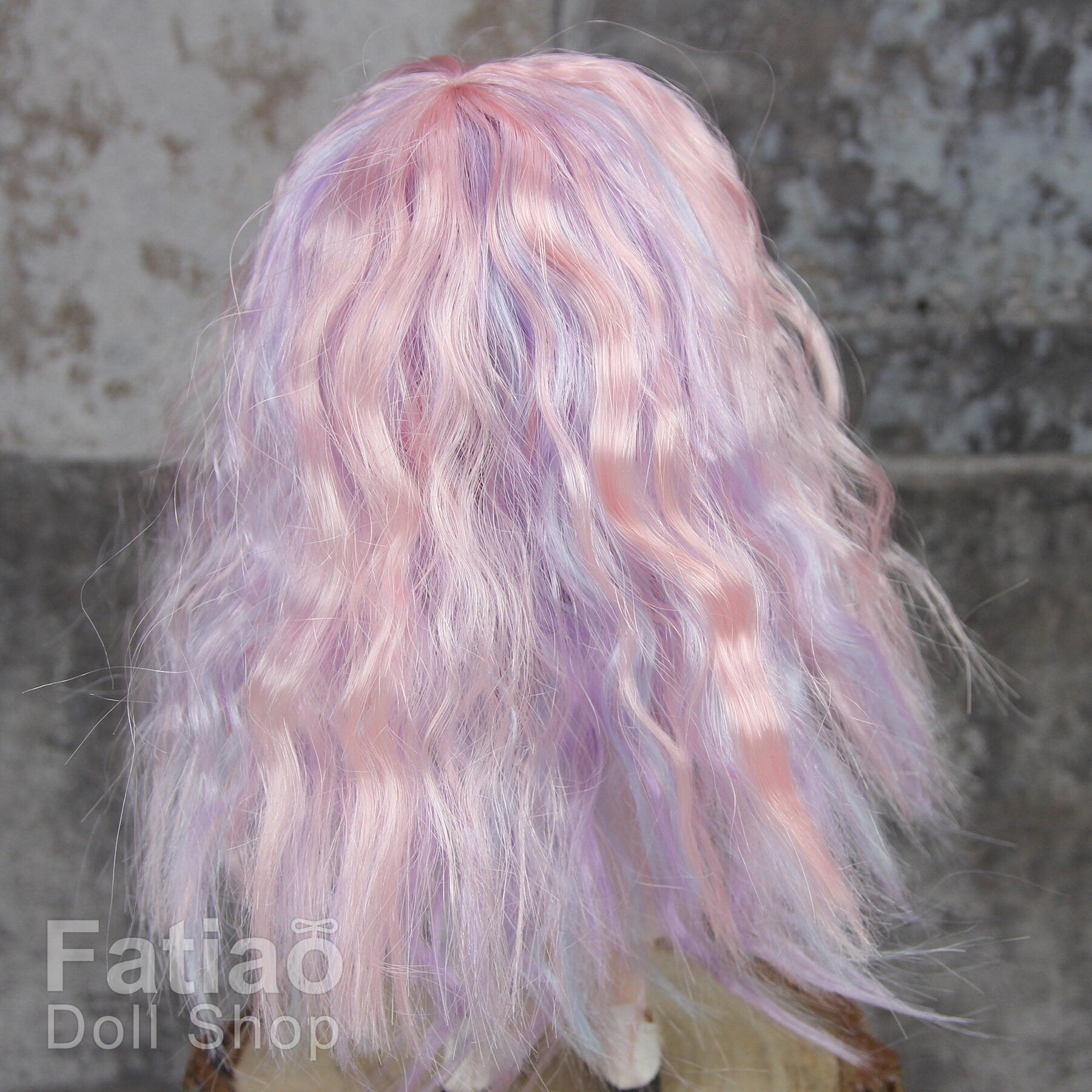 Fatiao - New Dollfie little pullip DAL Nendoroid BJD Dolls Wig - size 4-5 inch - Pink purple