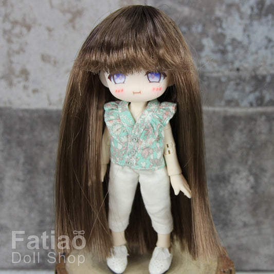 Fatiao - New Dollfie BJD Nendoroid / Little Dal Pullip / Dolls Wig - size 4-5" - Brown