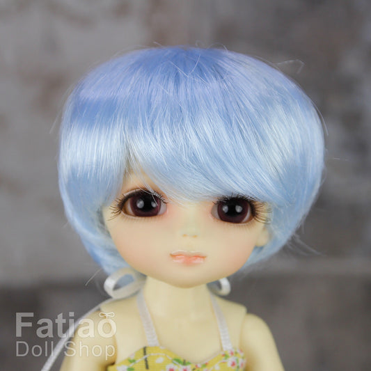 Fatiao - BJD Dollfie Lati Yellow Pukifee 5-6" Angel Doll Wig - Light Blue