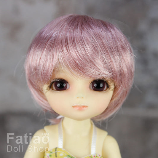 Fatiao - Dollfie Lati Yellow Pukifee 5-6" Doll Wig - Old Rose