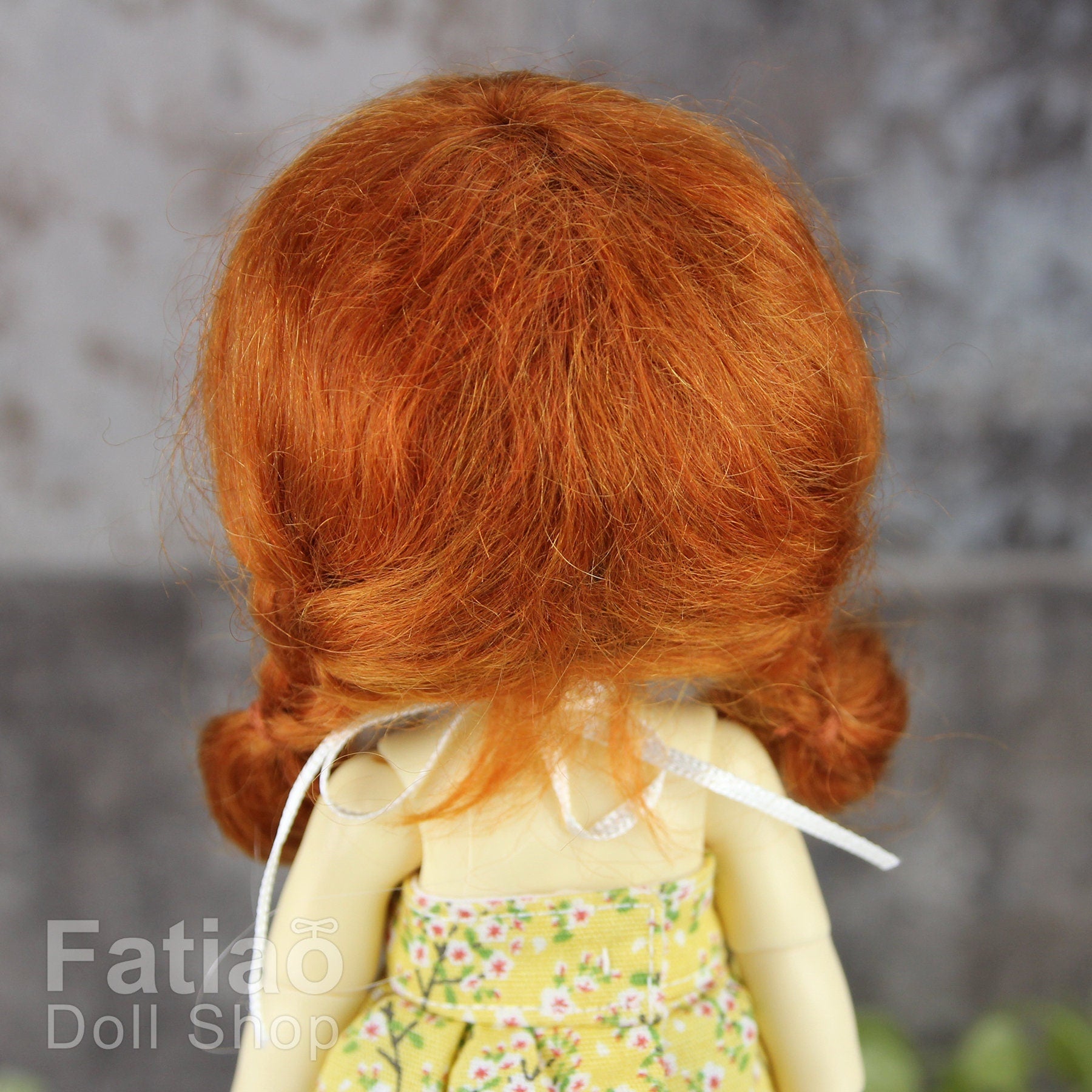 Fatiao - BJD Dollfie Lati Yellow Pukifee 5-6 inch Mohair Doll Wig - Carrot