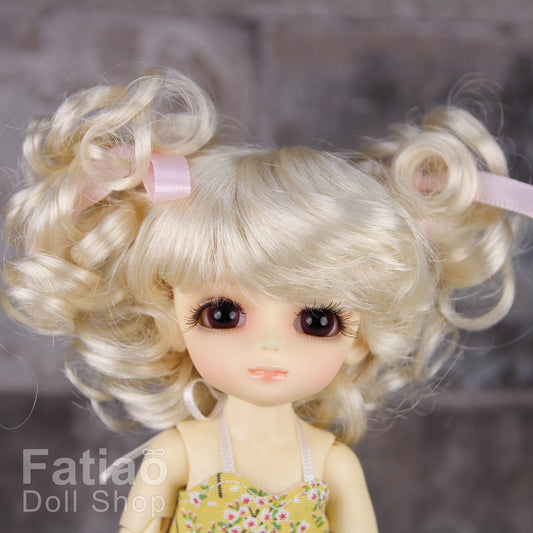 Fatiao - BJD Dollfie Lati Yellow Pukifee 5-6" Doll Wig Blonde