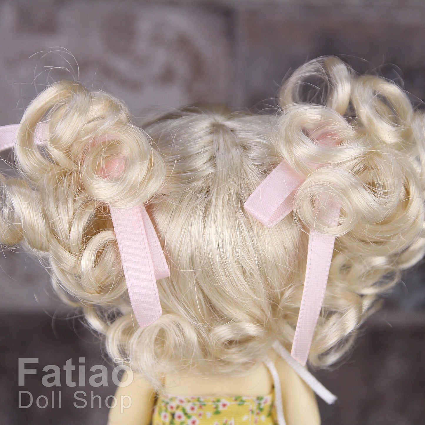 Fatiao - BJD Dollfie Lati Yellow Pukifee 5-6" Doll Wig Blonde