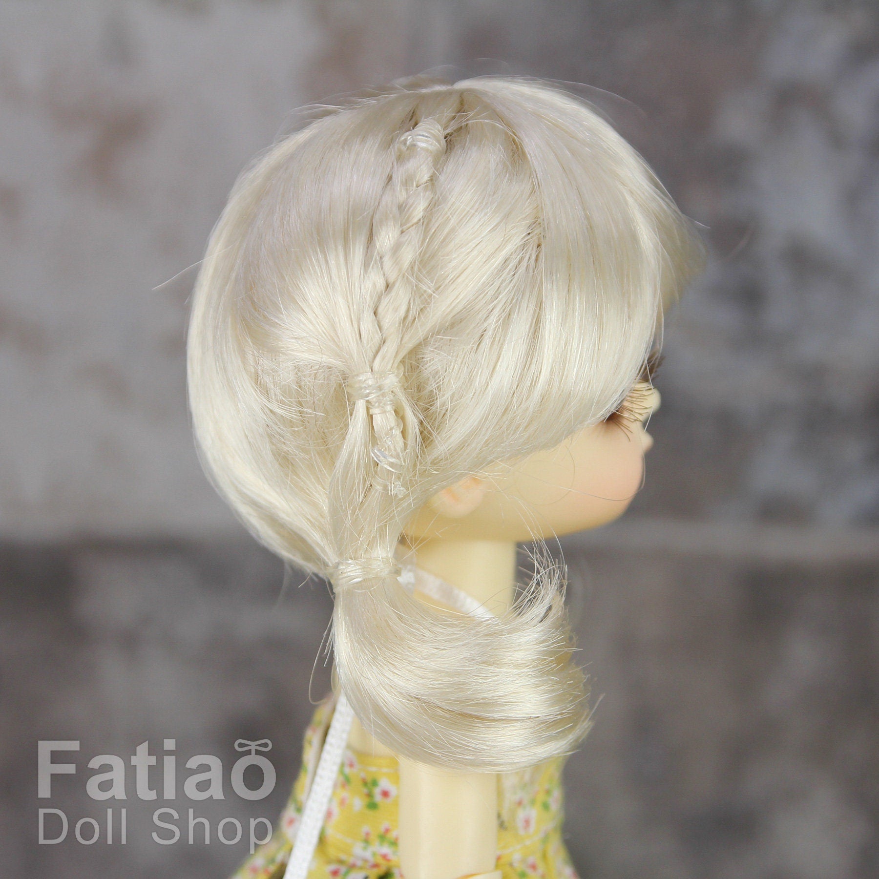Fatiao - BJD Dollfie Lati Yellow Pukifee 5-6" Angel Doll Wig - Blonde