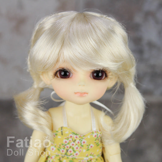Fatiao - BJD Dollfie Lati Yellow Pukifee 5-6" Angel Doll Wig - Blonde