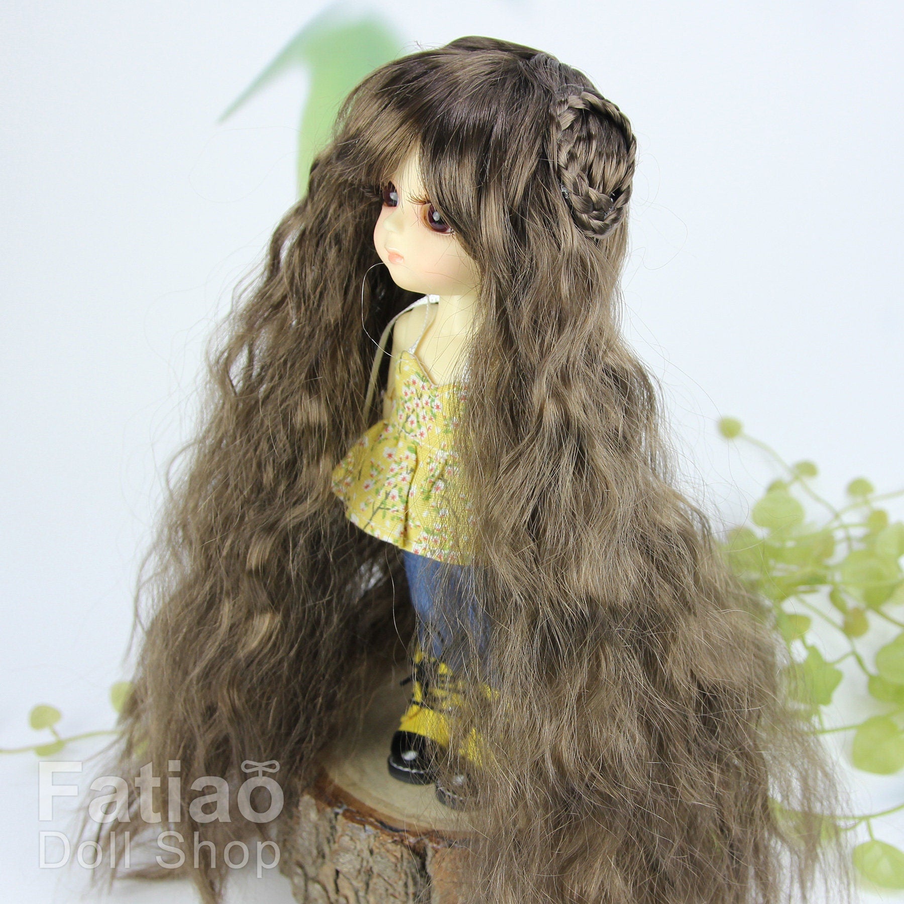 Fatiao - BJD Dollfie Lati Yellow Pukifee 5-6" Doll Wig - Umber