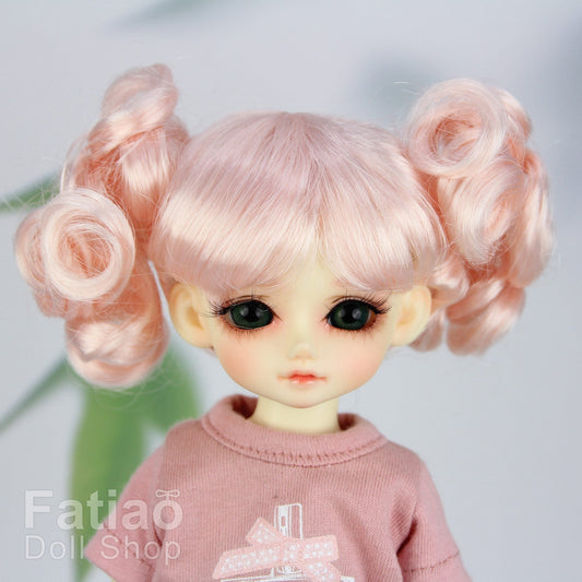 Fatiao - New Dolls Wig Dollfie Yo-SD 1/6 BJD 6-7" size - Light Pink