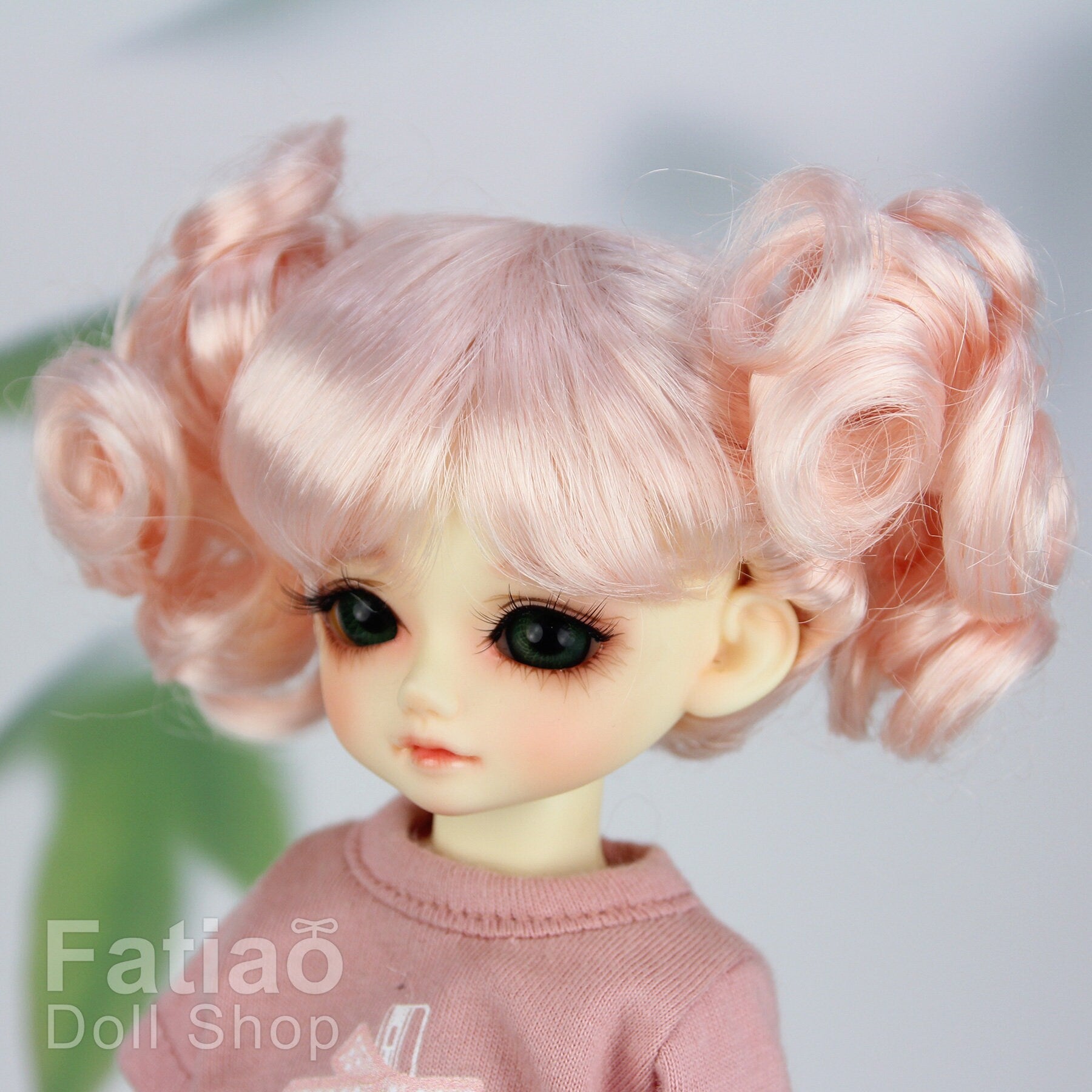 Fatiao - New Dolls Wig Dollfie Yo-SD 1/6 BJD 6-7" size - Light Pink
