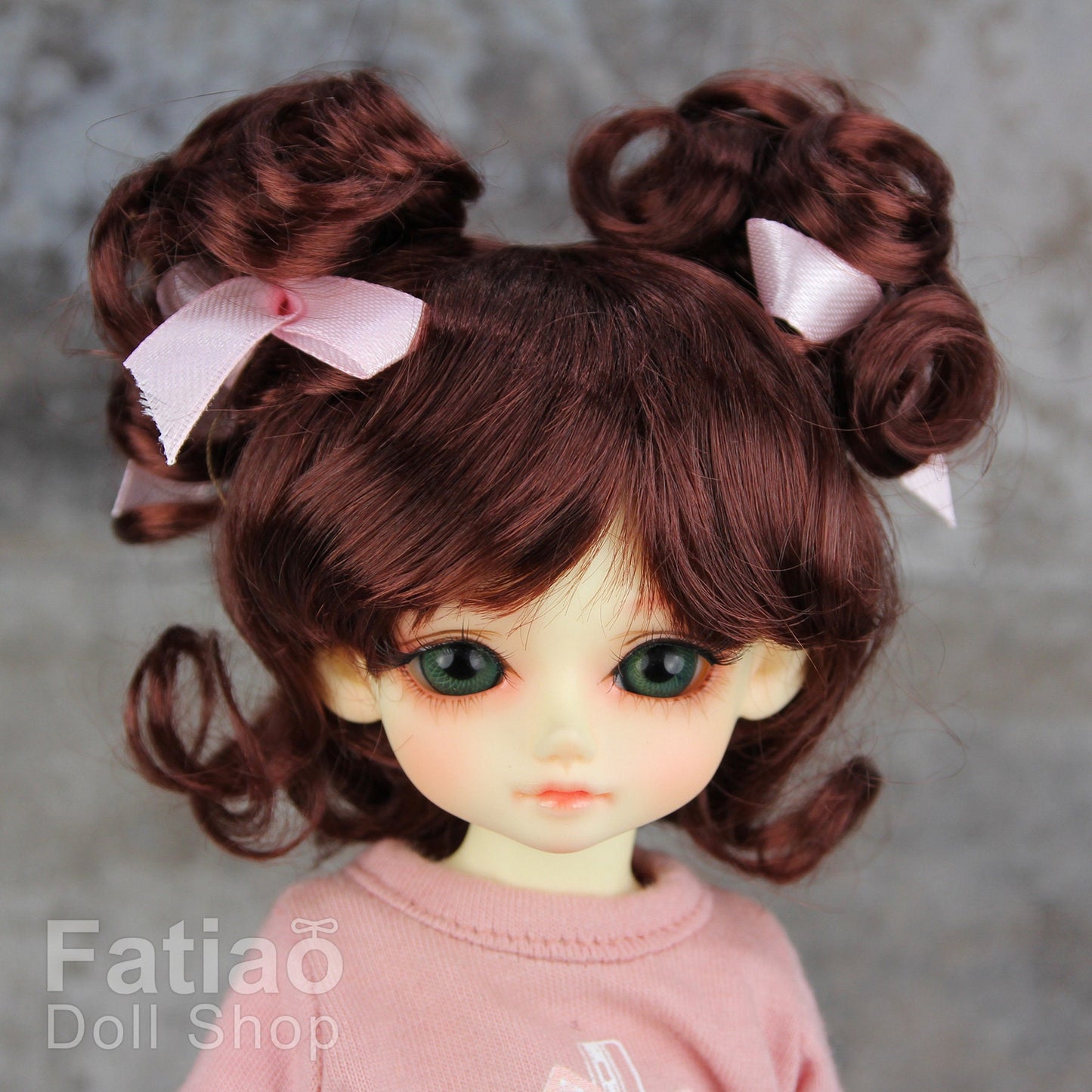 Fatiao - New Dolls Wig Dollfie Yo-SD 1/6 BJD 6-7" size Chocolate