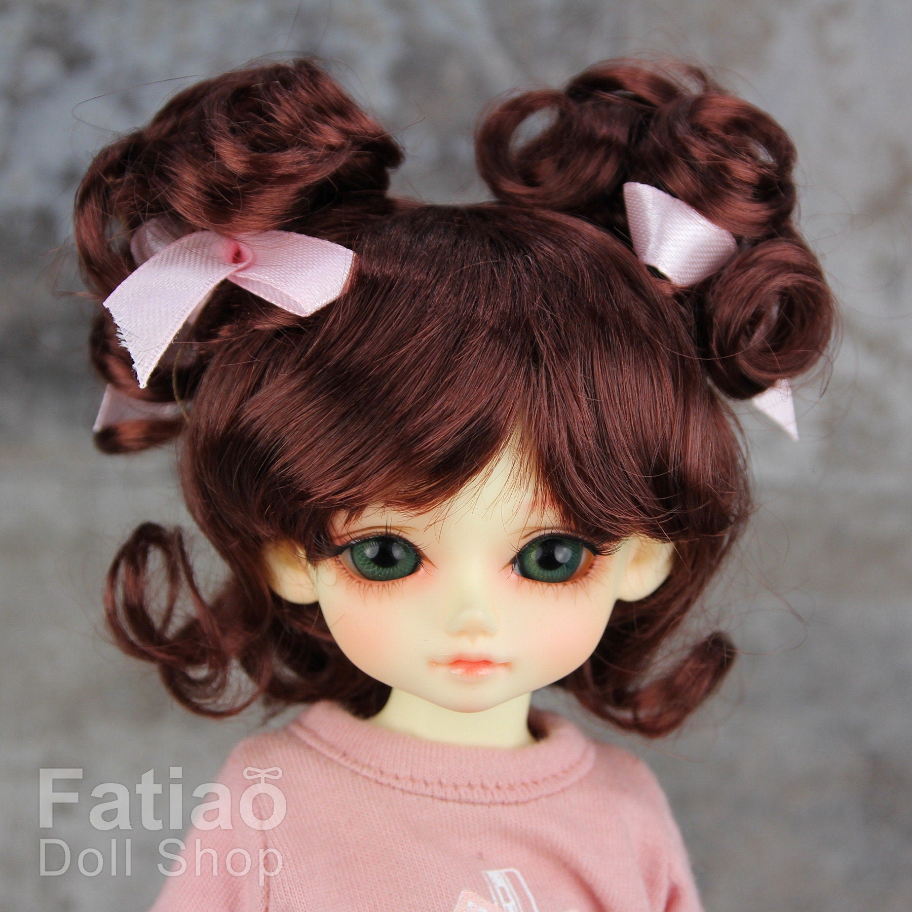 Fatiao - New Dolls Wig Dollfie Yo-SD 1/6 BJD 6-7" size Chocolate