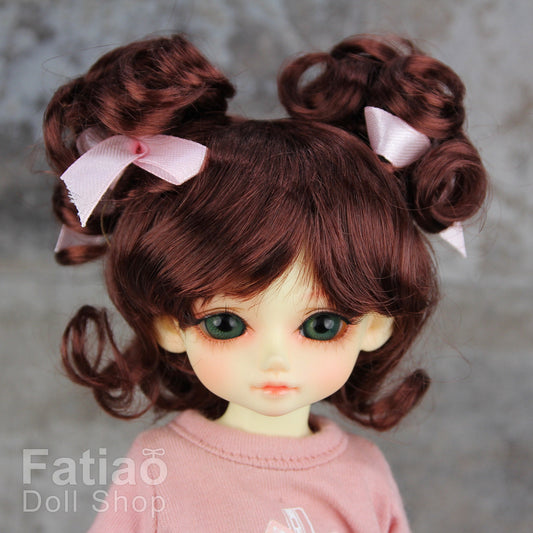 Fatiao - New Dolls Wig Dollfie Yo-SD 1/6 BJD 6-7" size Chocolate