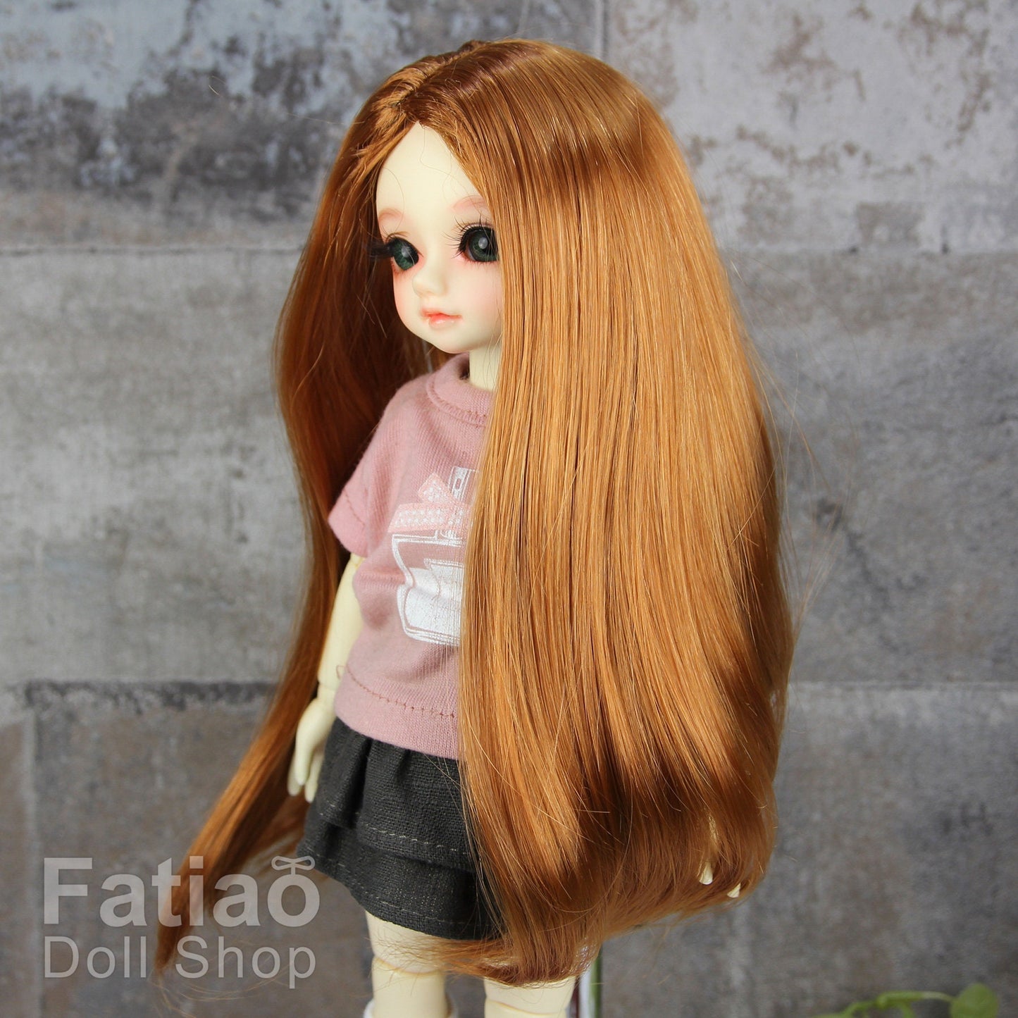 Fatiao - New Dollfie Yo-SD 1/6 BJD - Dolls Wig 6-7 inch - Caramel
