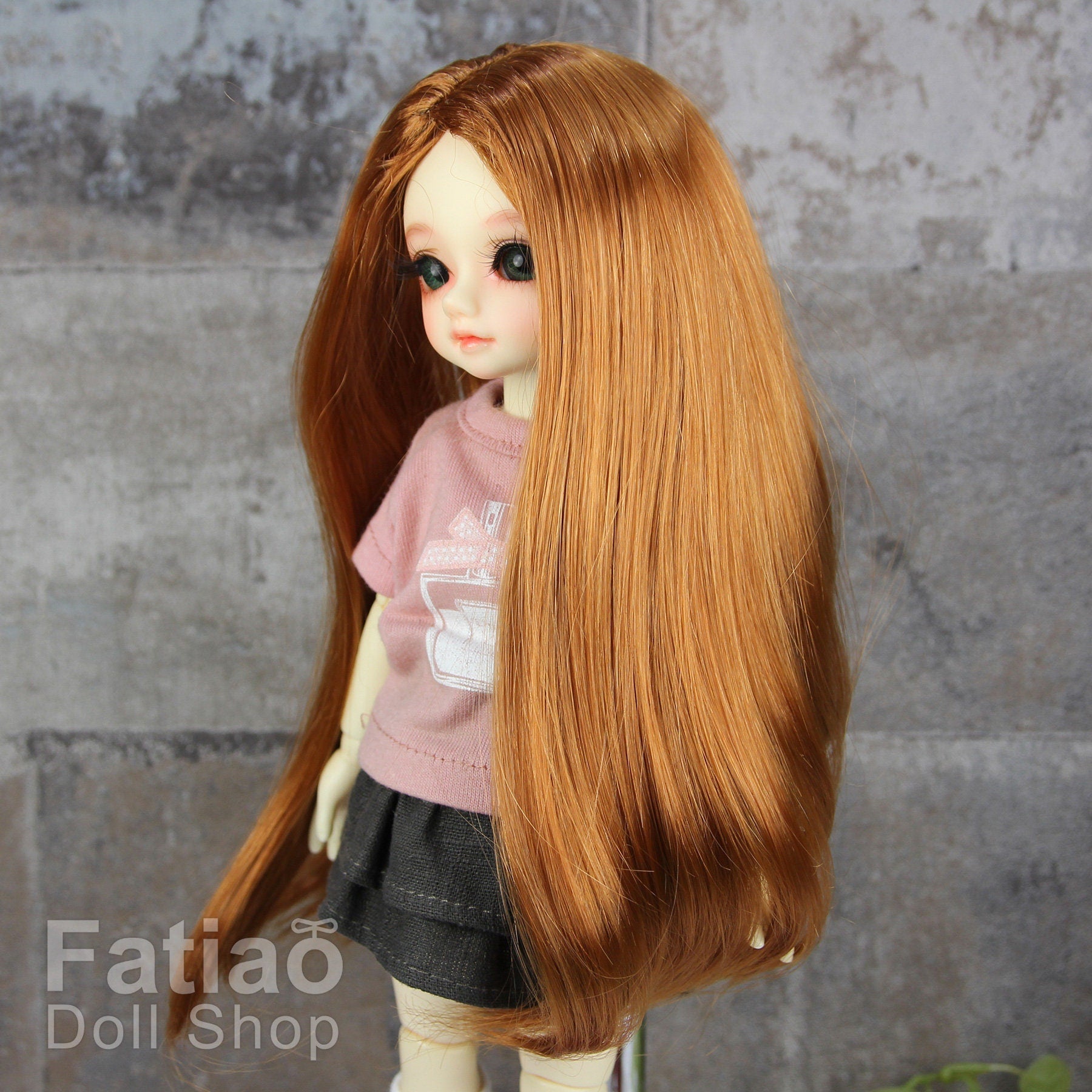 Fatiao - New Dollfie Yo-SD 1/6 BJD - Dolls Wig 6-7 inch - Caramel