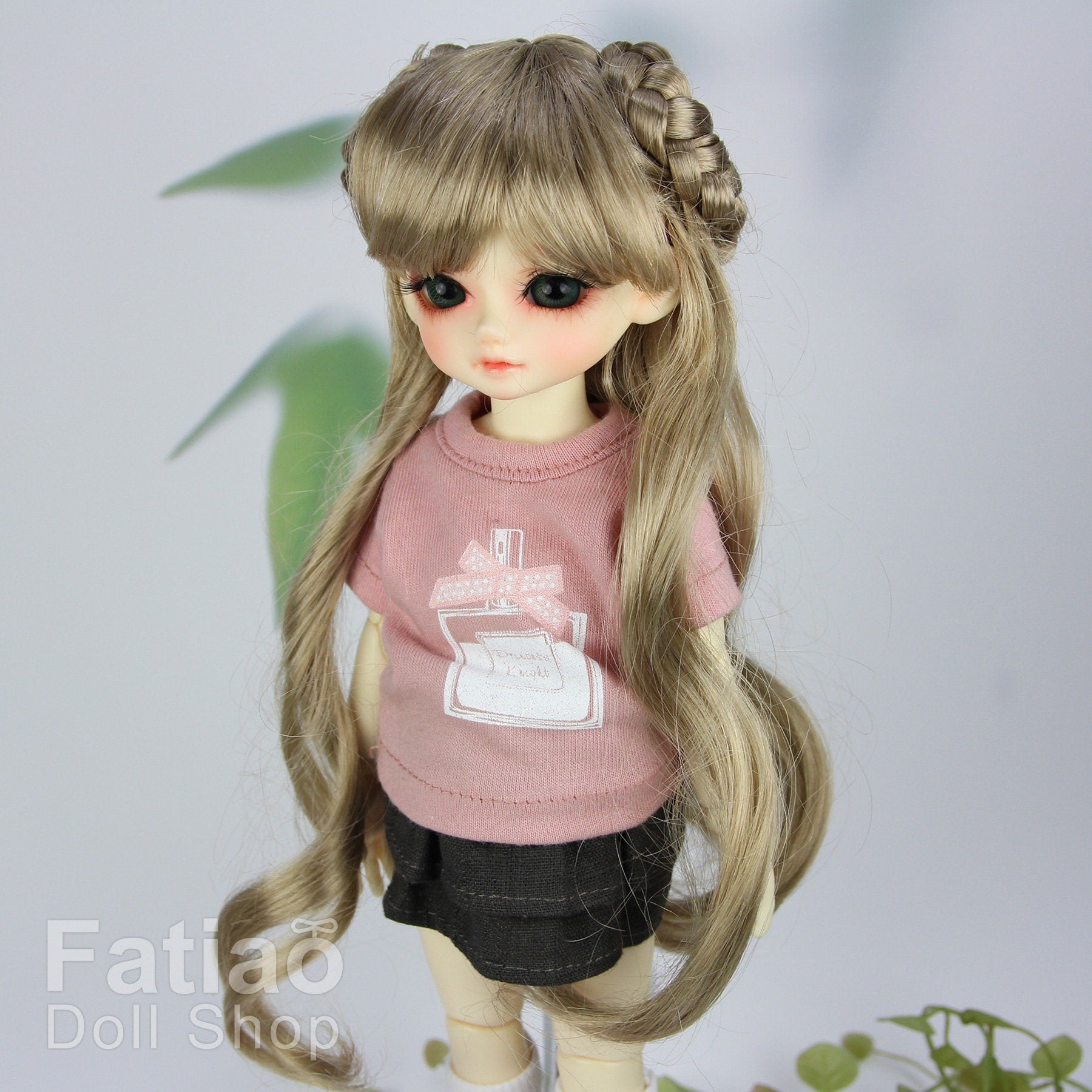 Fatiao - New Dolls Wig Dollfie Yo-SD 1/6 BJD 6-7" - Baby Brown