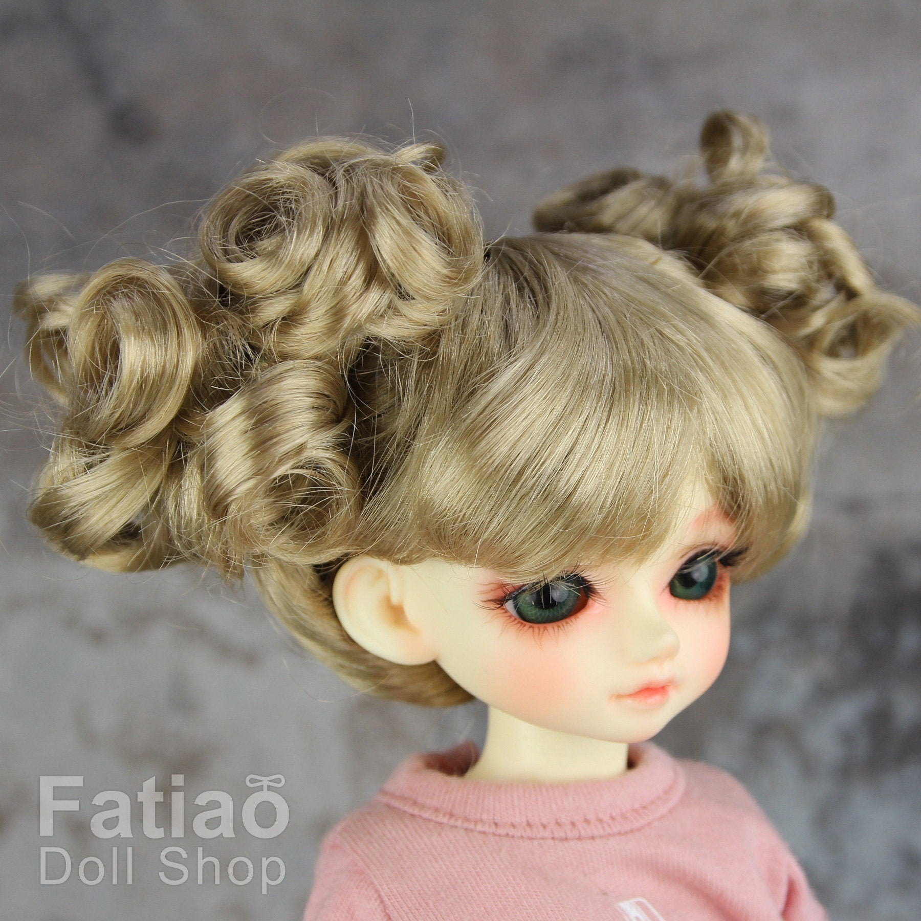 Fatiao - New Dolls Wig Dollfie Yo-SD 1/6 BJD 6-7" size Baby Brown