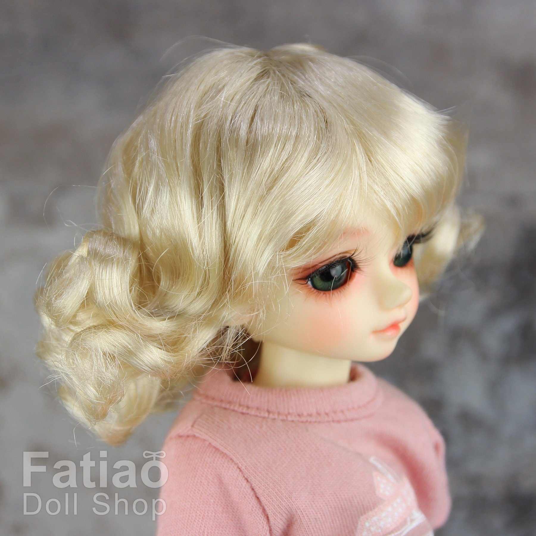 Fatiao - New Dolls Wig Dollfie Yo-SD 1/6 BJD 6-7" size Blonde