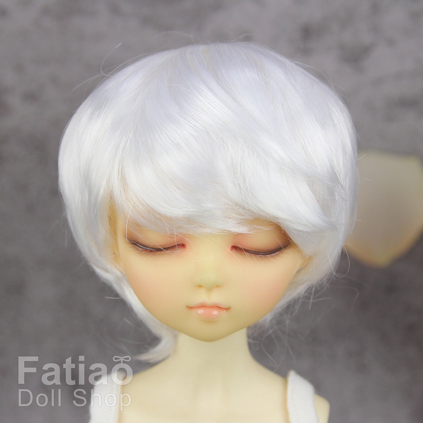 Fatiao - New Dollfie MSD Kaye Wiggs 1/4 BJD Size 7-8 inch Dolls Wig - white