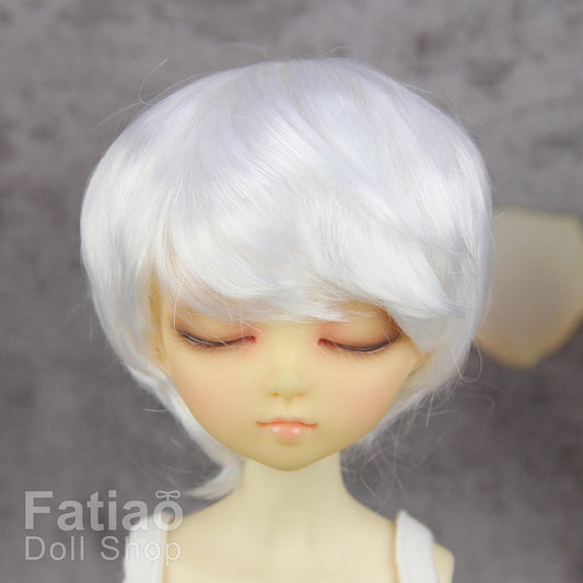 Fatiao - New Dollfie MSD Kaye Wiggs 1/4 BJD Size 7-8 inch Dolls Wig - white