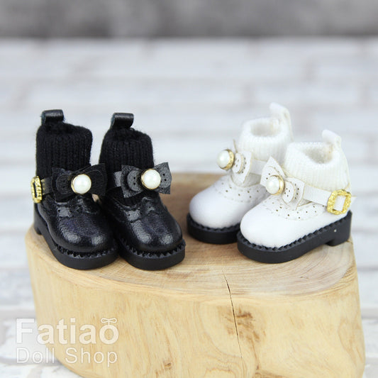 Fatiao - New OB11 Obitsu 11 Cu-poche 1/12 BJD Nendoroid GSC Blythe OB22 pullip doll shoes knitted boots