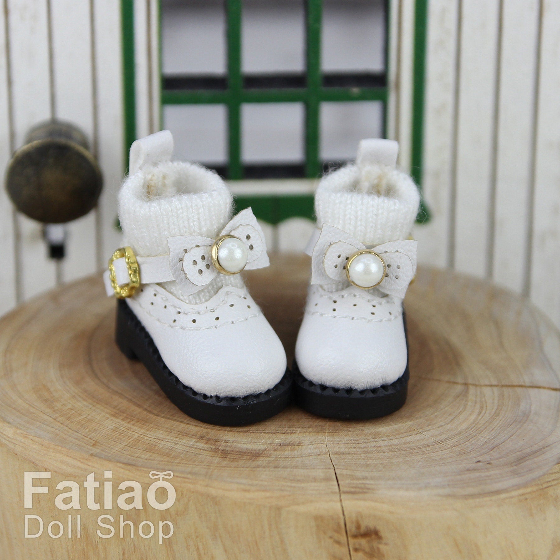 Fatiao - New OB11 Obitsu 11 Cu-poche 1/12 BJD Nendoroid GSC Blythe OB22 pullip doll shoes knitted boots