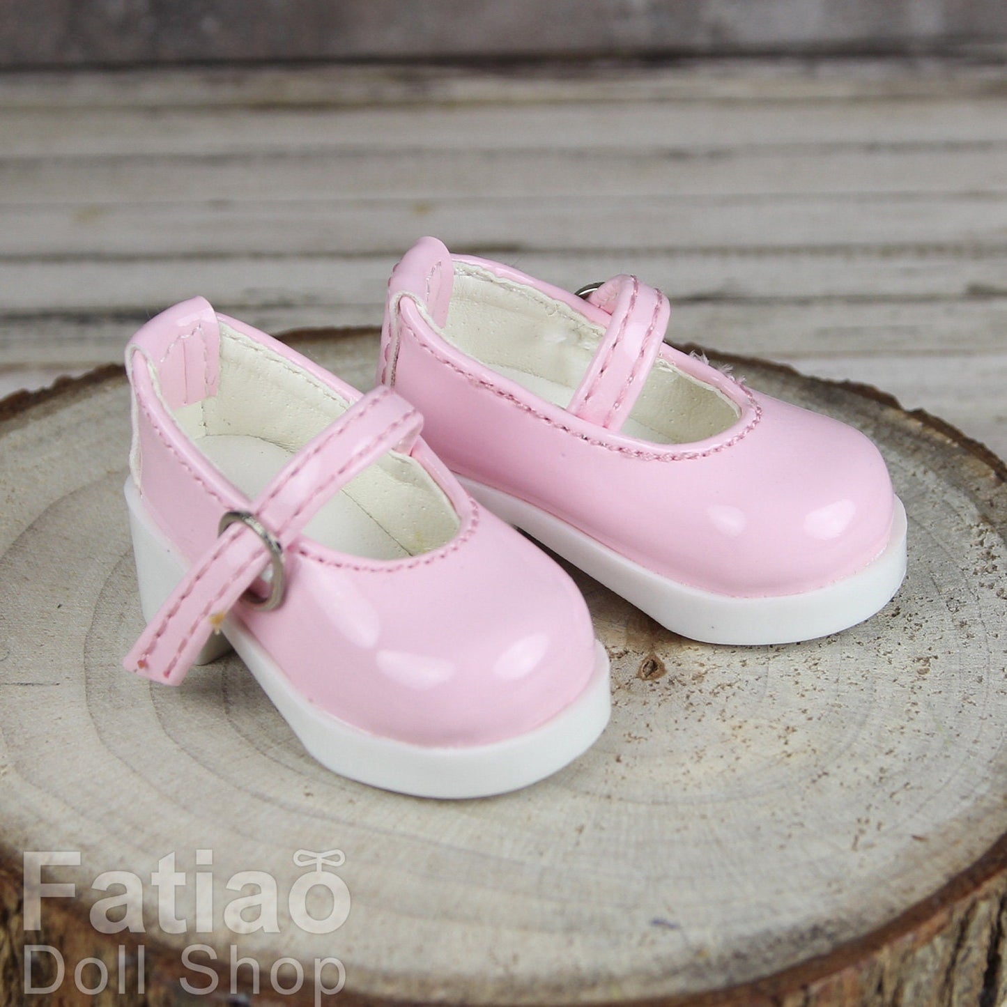 Fatiao - New Dollfie Yo-SD 1/6 BJD Doll High Heeled Shoes - Pink (Size 4.5cm)