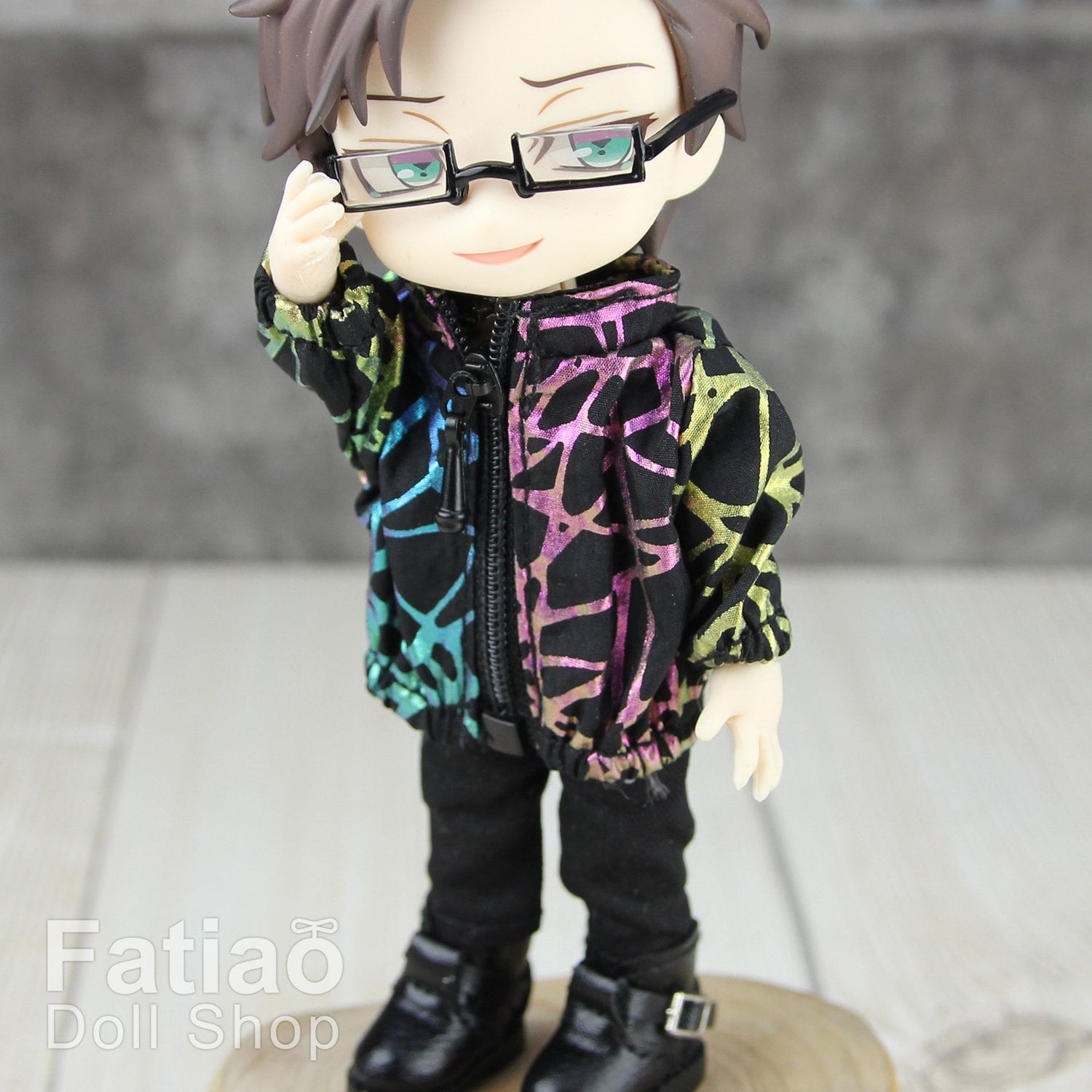 Dolls clothes outfit / Obitsu11 OB11 GSC nendoroid - shiny coat jacket