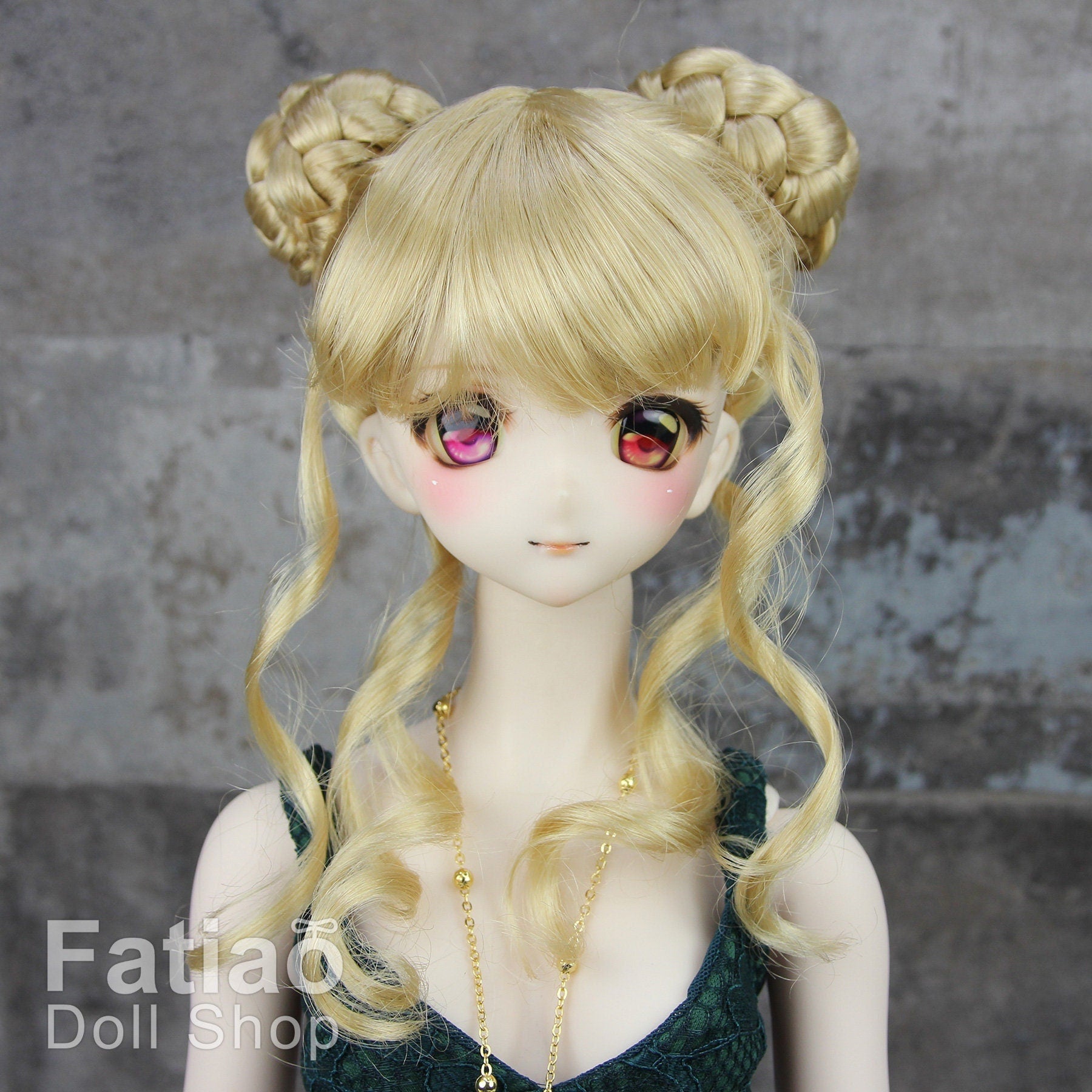 Fatiao - New Dollfie SD 1/3 BJD Dolls Wig size 8-9" - Cream gold