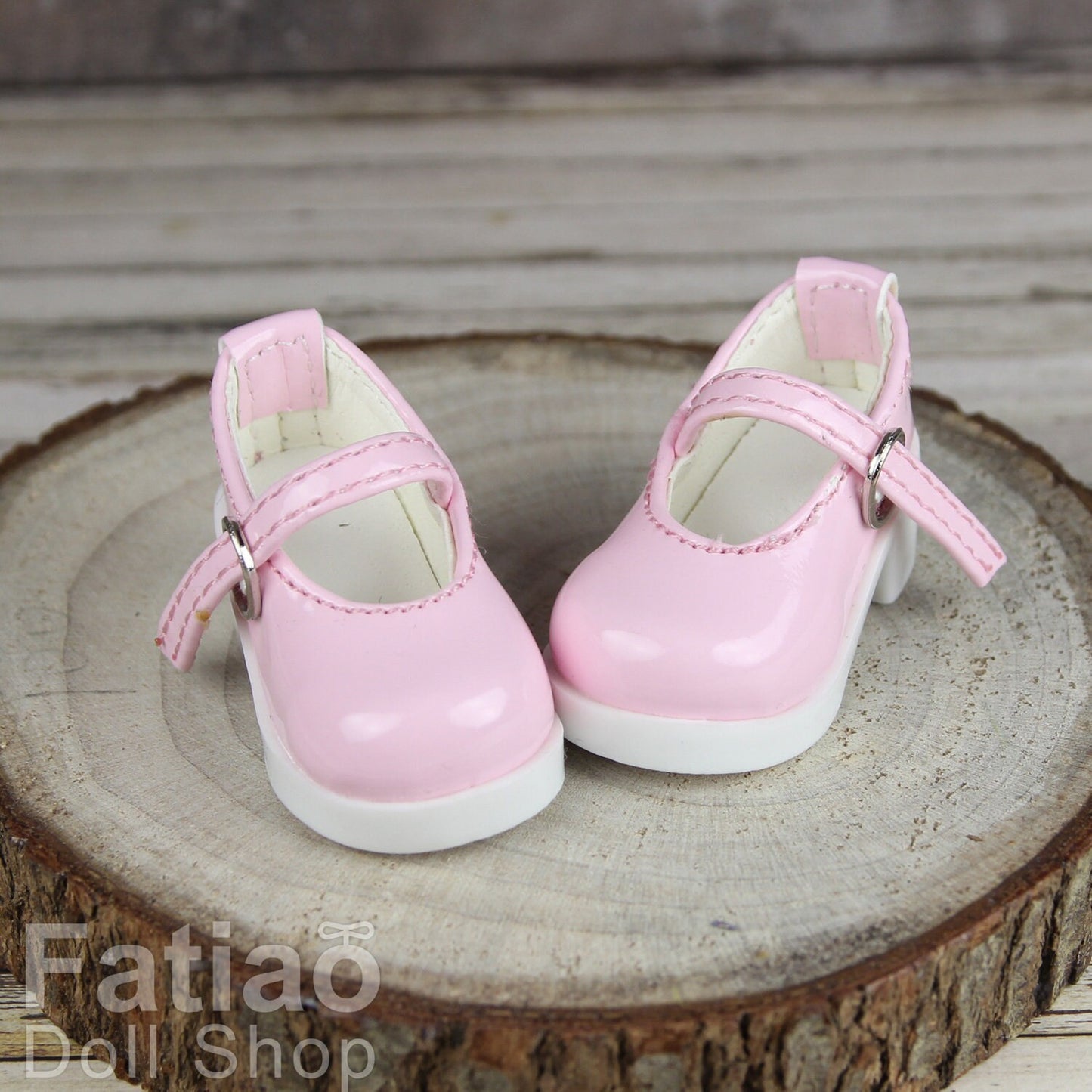 Fatiao - New Dollfie Yo-SD 1/6 BJD Doll High Heeled Shoes - Pink (Size 4.5cm)