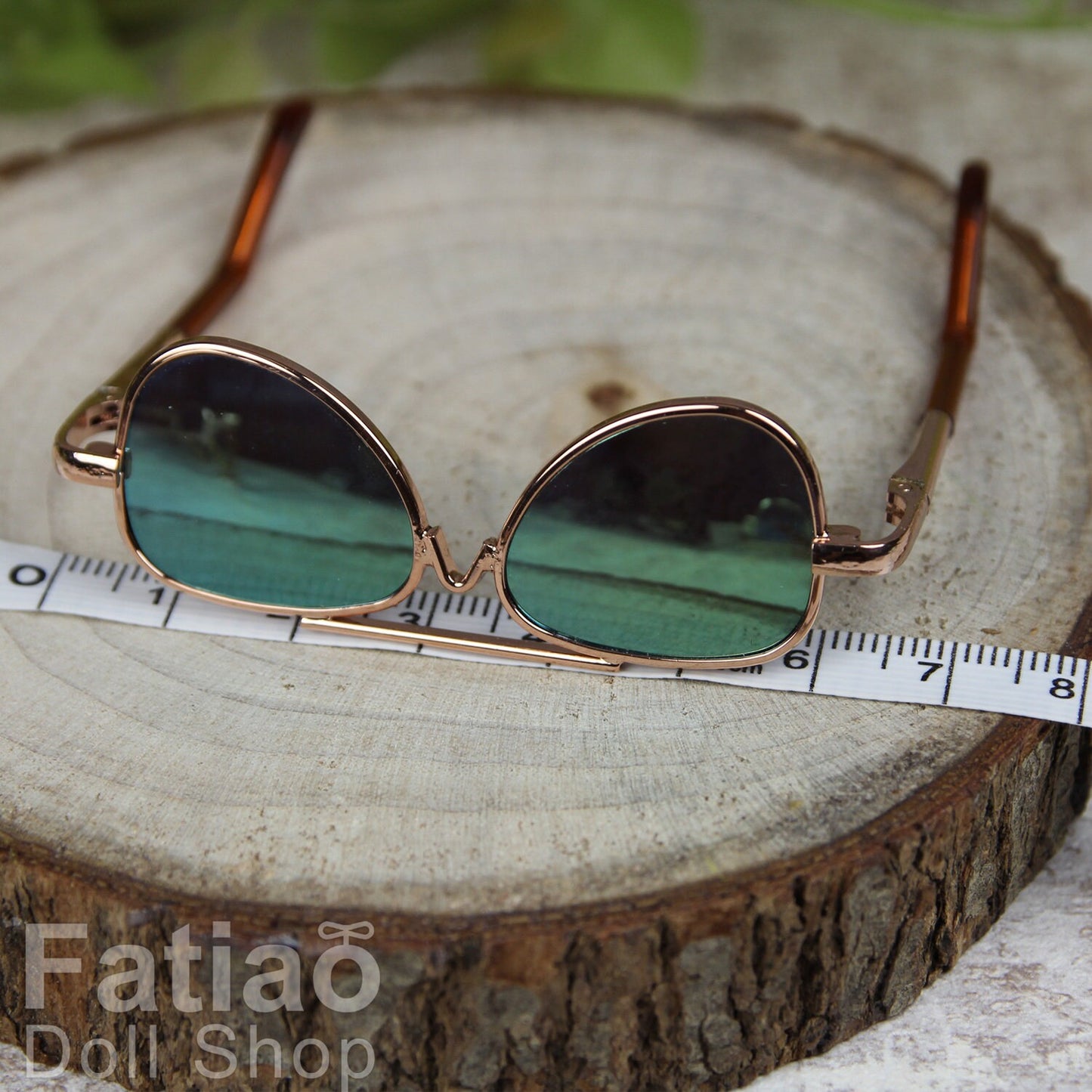 New fashion Rimless Frames Dolls Sun Glasses fit 1/3 BJD SD Super Dollfie - Gold