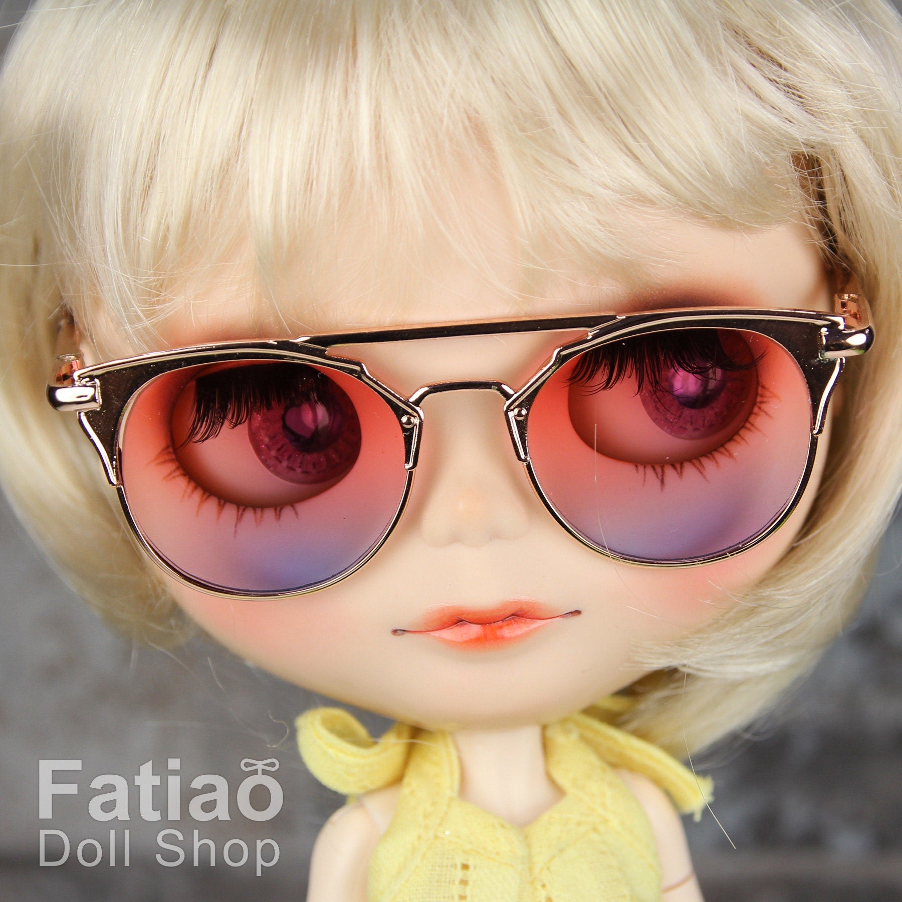 New Dolls fashion Hipster Sunglasses Glasses for Blythe