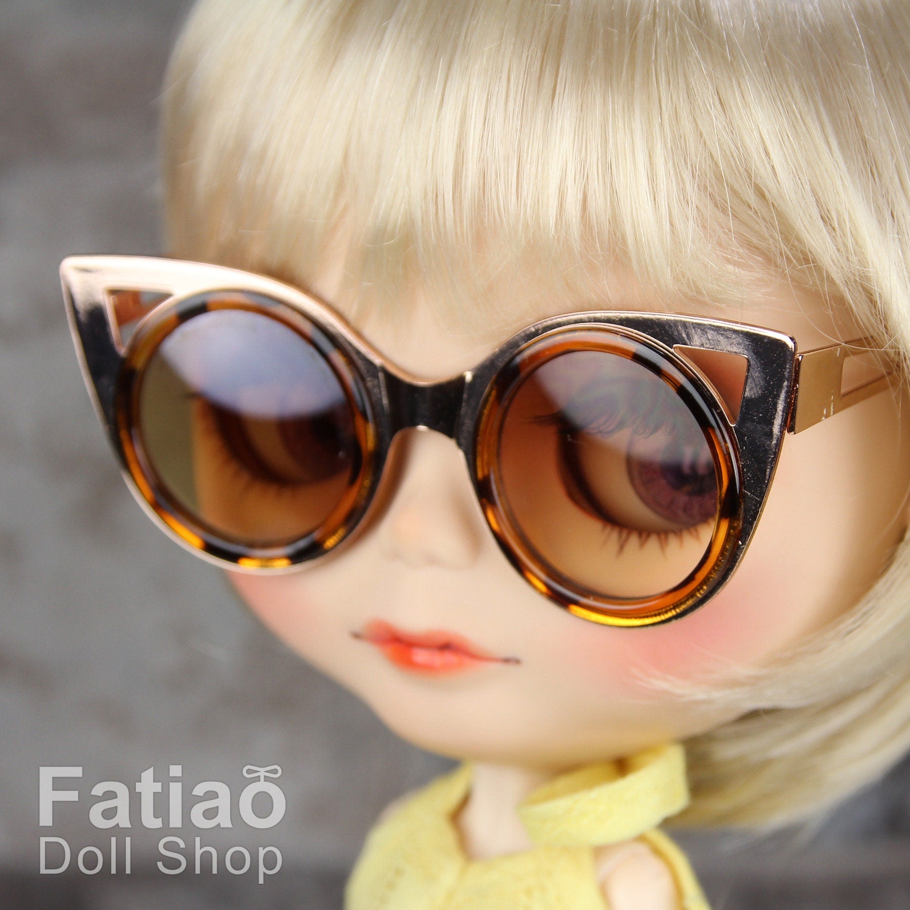 New Dolls fashion Hipster Sunglasses Glasses for Blythe