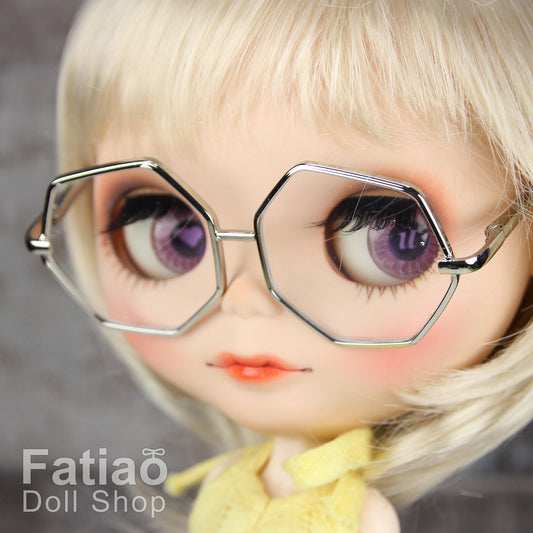 New Dolls fashion Sunglasses Glasses fit Blythe - Silver
