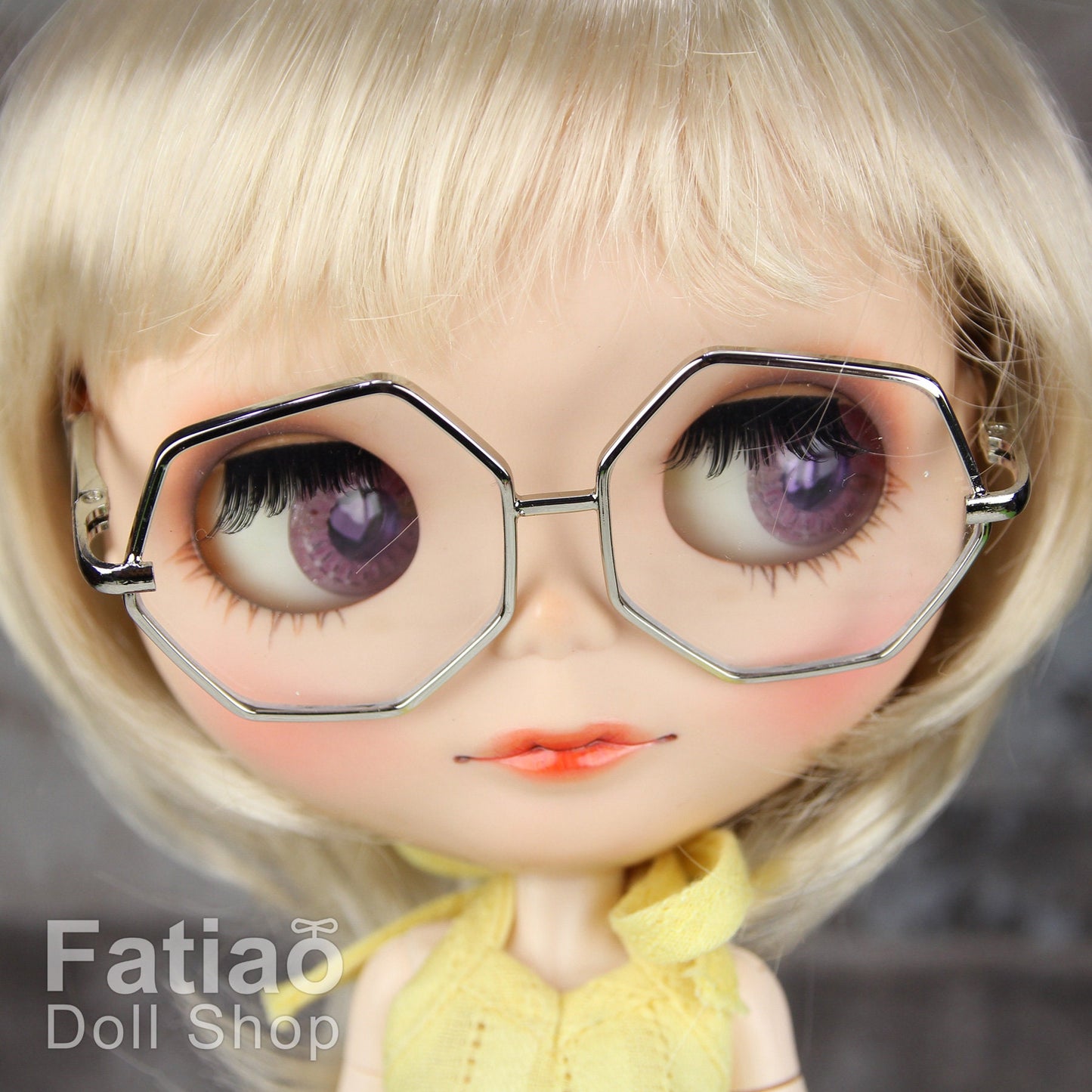 New Dolls fashion Sunglasses Glasses fit Blythe - Silver