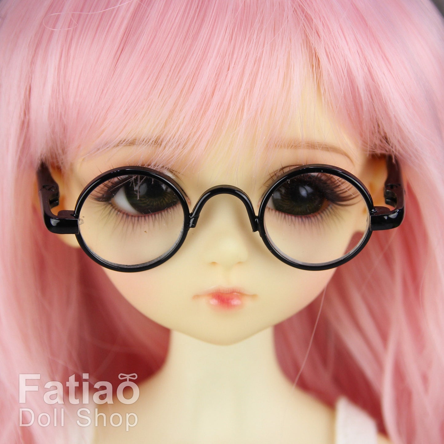 New fashion Dolls Round frame glasses fit 1/4 BJD MSD mini Super Dollfie - Black