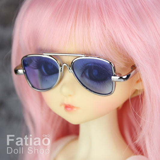 New fashion Dolls Round frame glasses fit 1/4 BJD MSD mini Super Dollfie - Gold