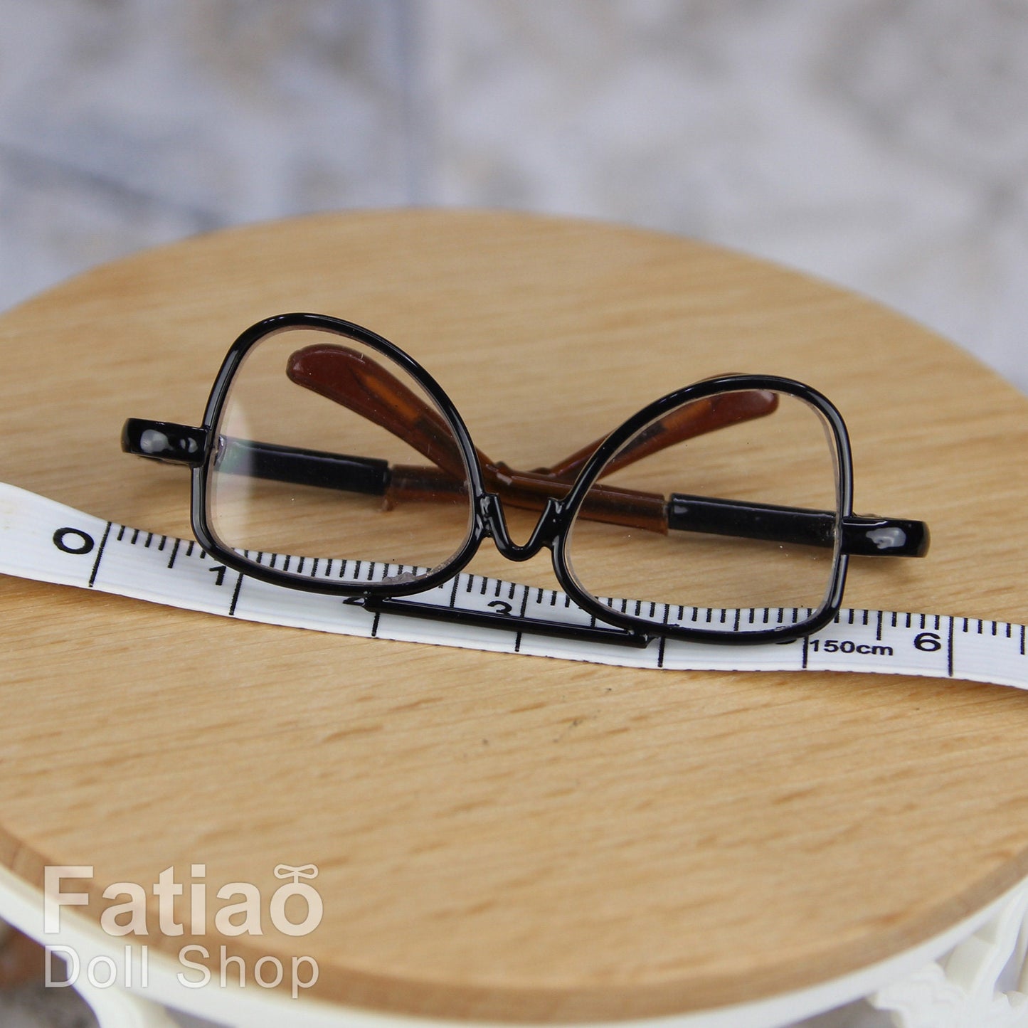 New fashion Dolls Round frame glasses fit 1/4 BJD MSD mini Super Dollfie - Black