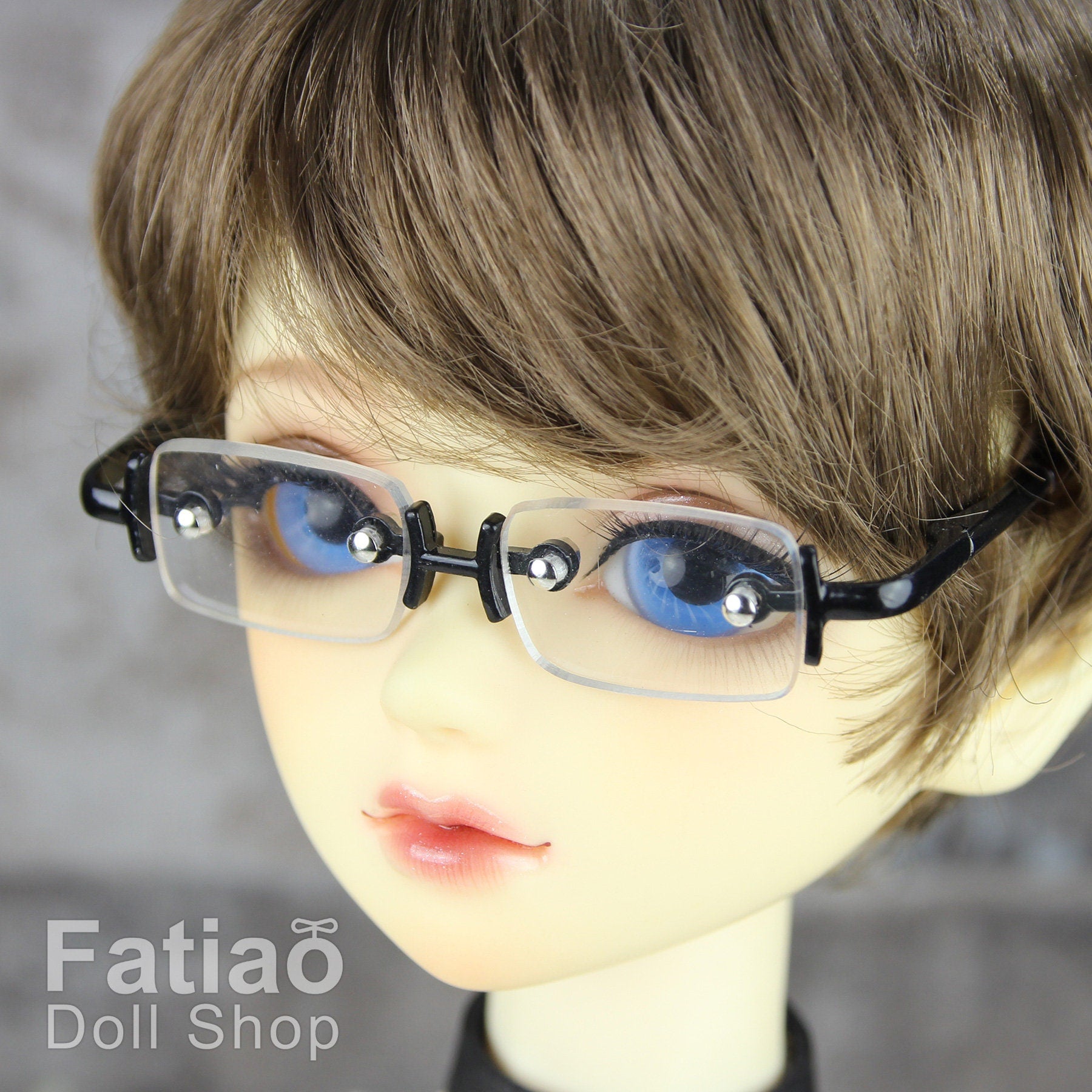 New fashion Dolls Rimless glasses fit 1/3 BJD SD DD Super Dollfie-Black