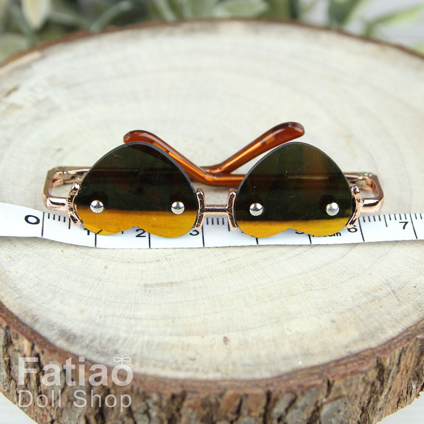 New fashion Rimless Frames Dolls Glasses fit 1/3 BJD SD Super Dollfie Heart