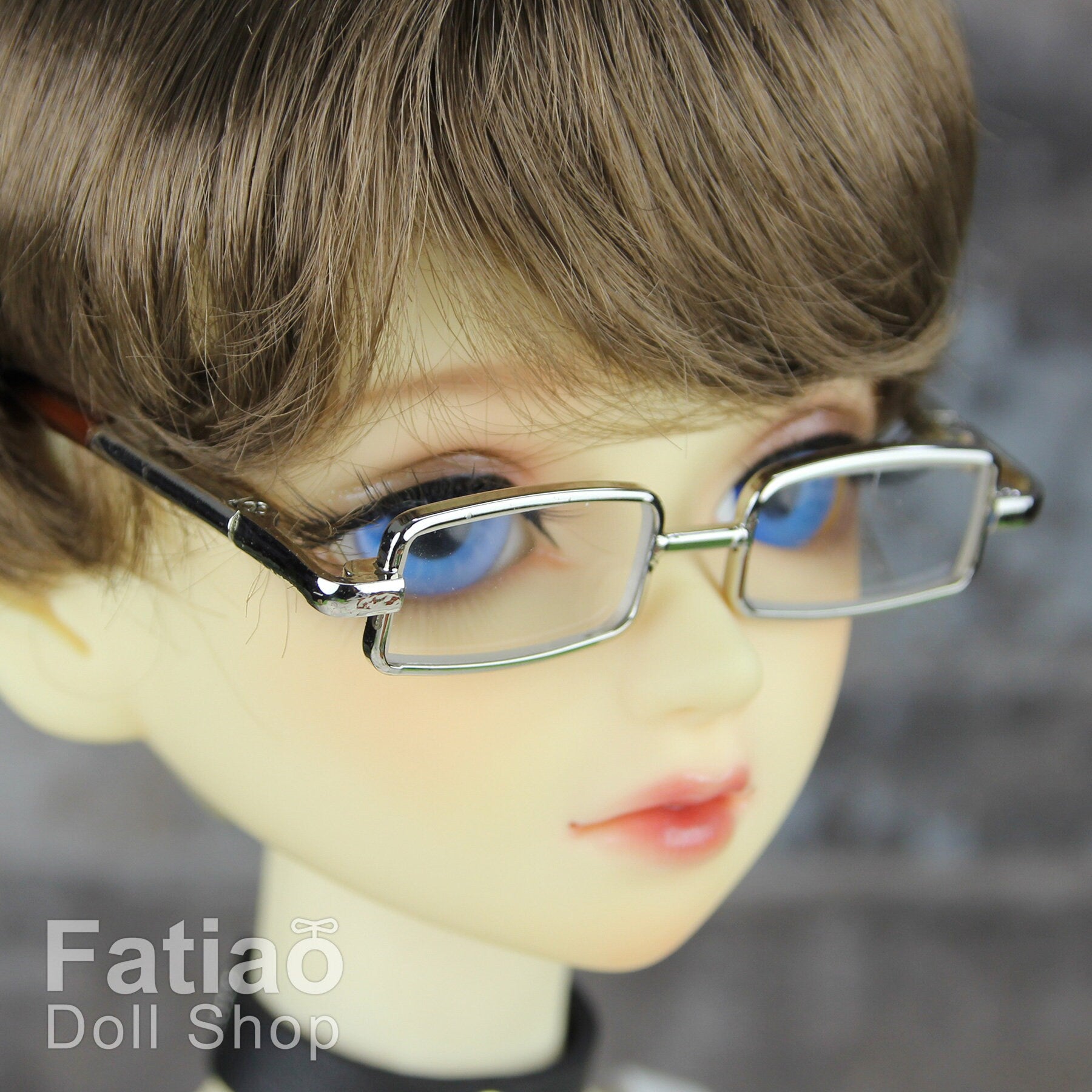 New fashion Full-Rim Dolls Glasses fit 1/3 BJD SD Super Dollfie-Silver