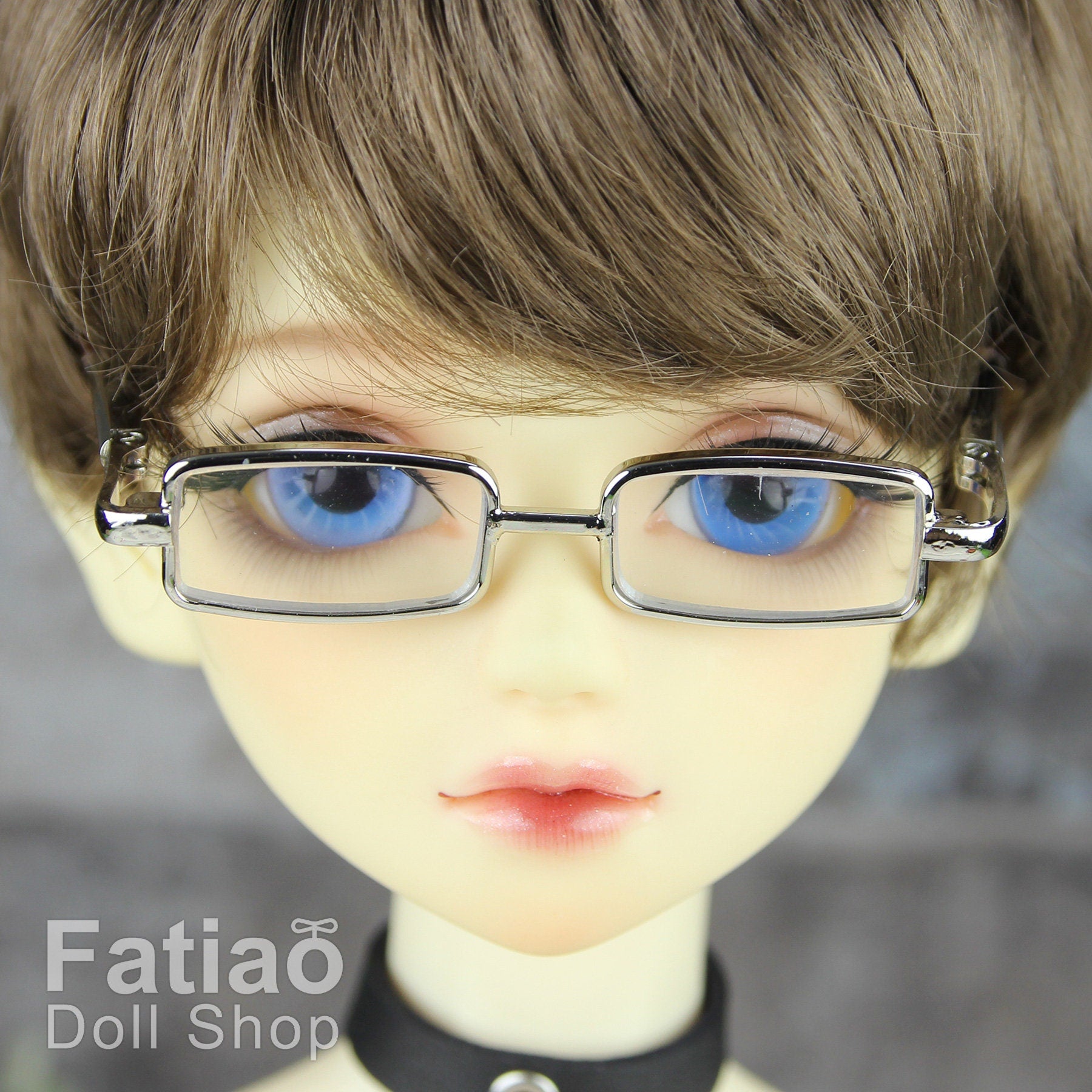 New fashion Full-Rim Dolls Glasses fit 1/3 BJD SD Super Dollfie-Silver