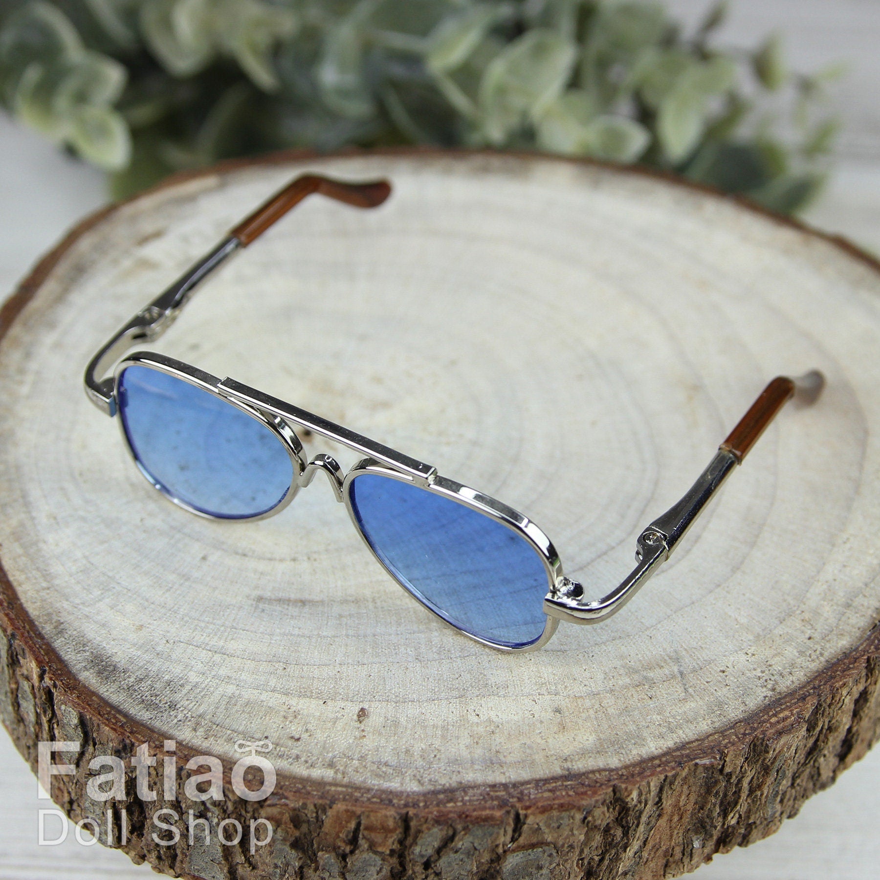 New fashion Dolls Sun Glasses fit 1/3 BJD SD Super Dollfie Silver Blue