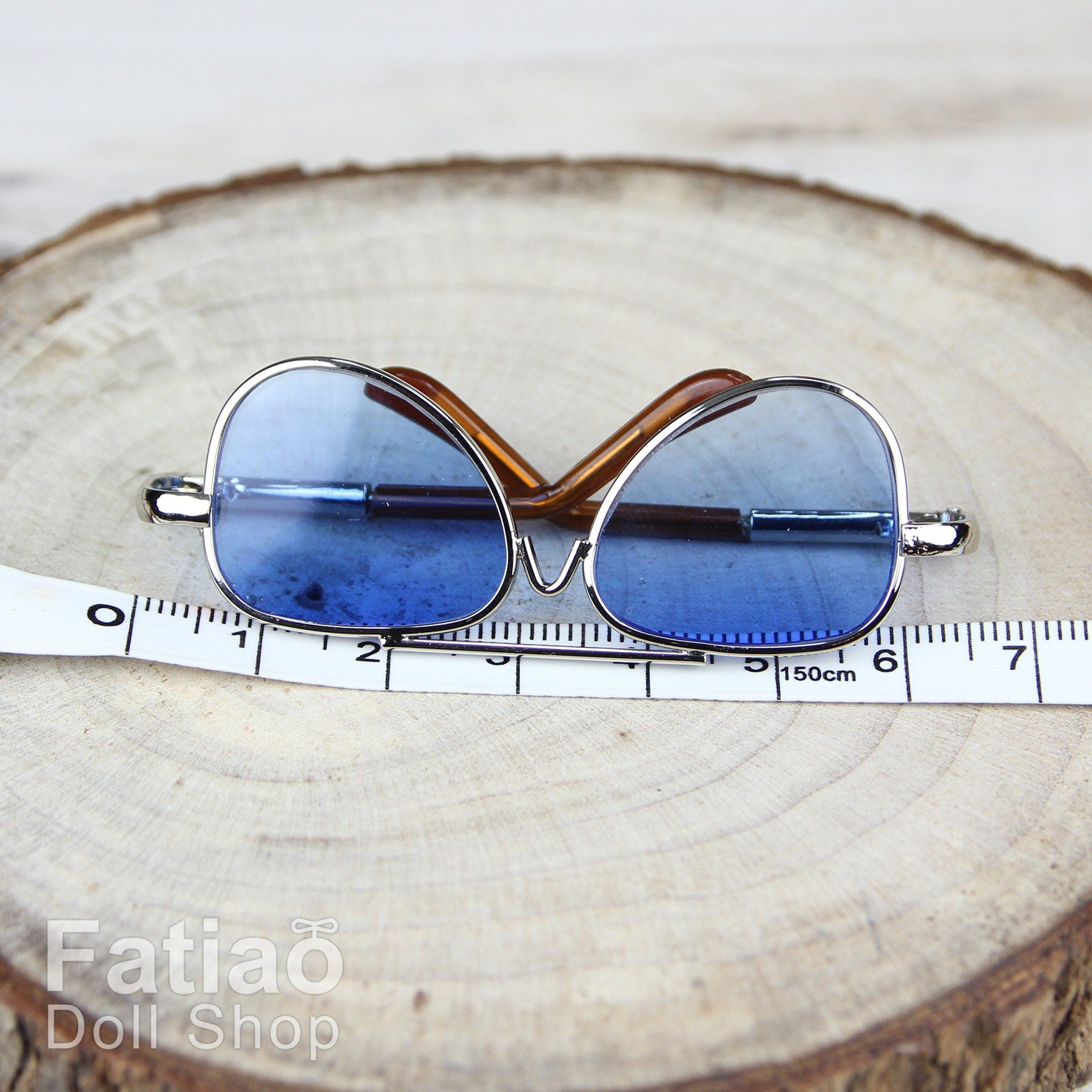 New fashion Dolls Sun Glasses fit 1/3 BJD SD Super Dollfie Silver Blue
