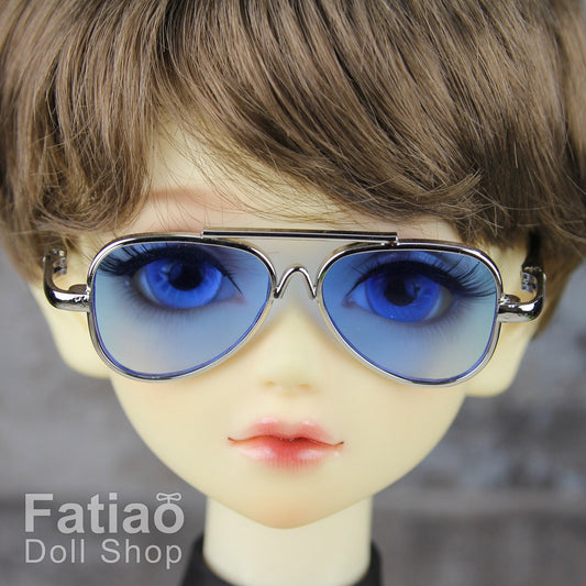 New fashion Dolls Sun Glasses fit 1/3 BJD SD Super Dollfie Silver Blue