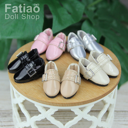 Fatiao - New Lati Yellow Pukifee Blythe OB22 Luts Tiny BJD Doll Patent leather Shoes - Square button (Size 2.6cm)