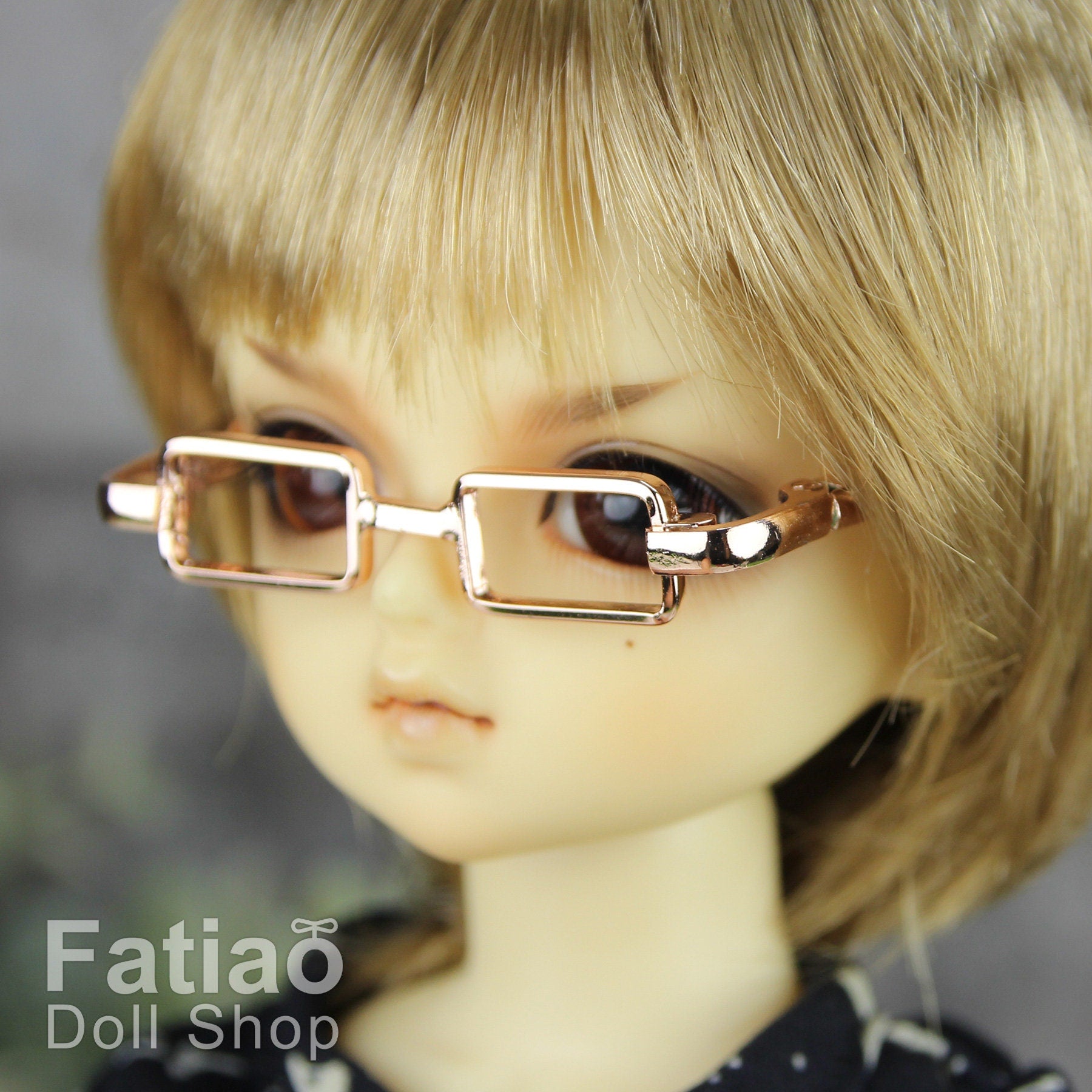New fashion Full-Rim Dolls rectangle Glasses fit 1/6 BJD YOSD size