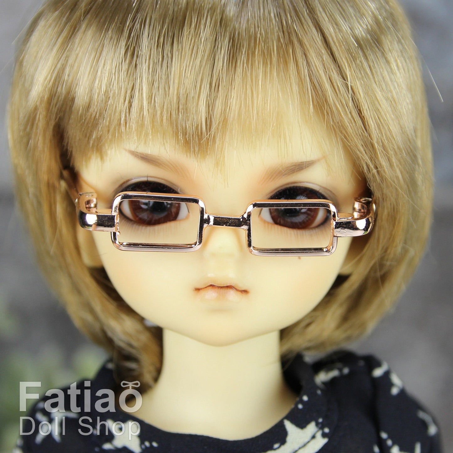 New fashion Full-Rim Dolls rectangle Glasses fit 1/6 BJD YOSD size